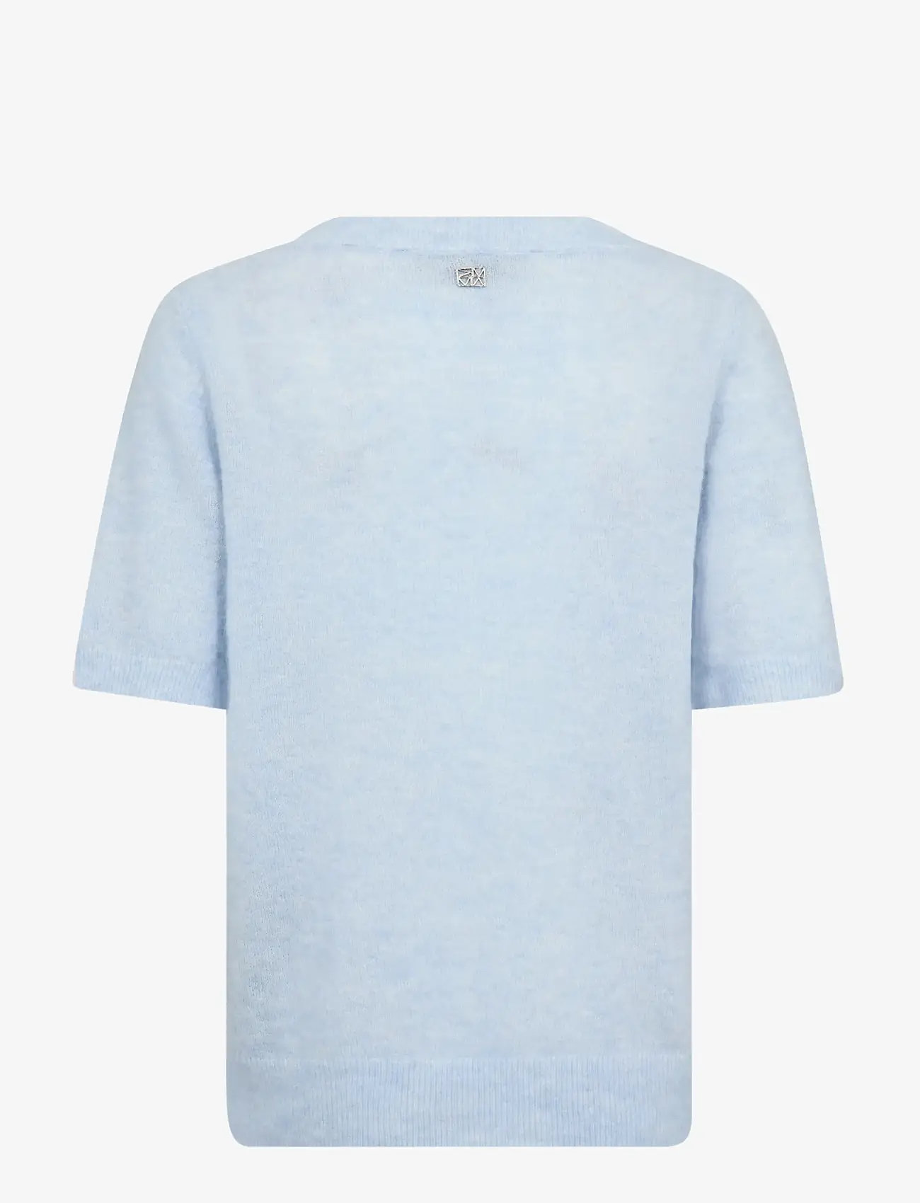 MOS MOSH - MMMape SS O-Neck Knit - striktrøjer - skyway - 2