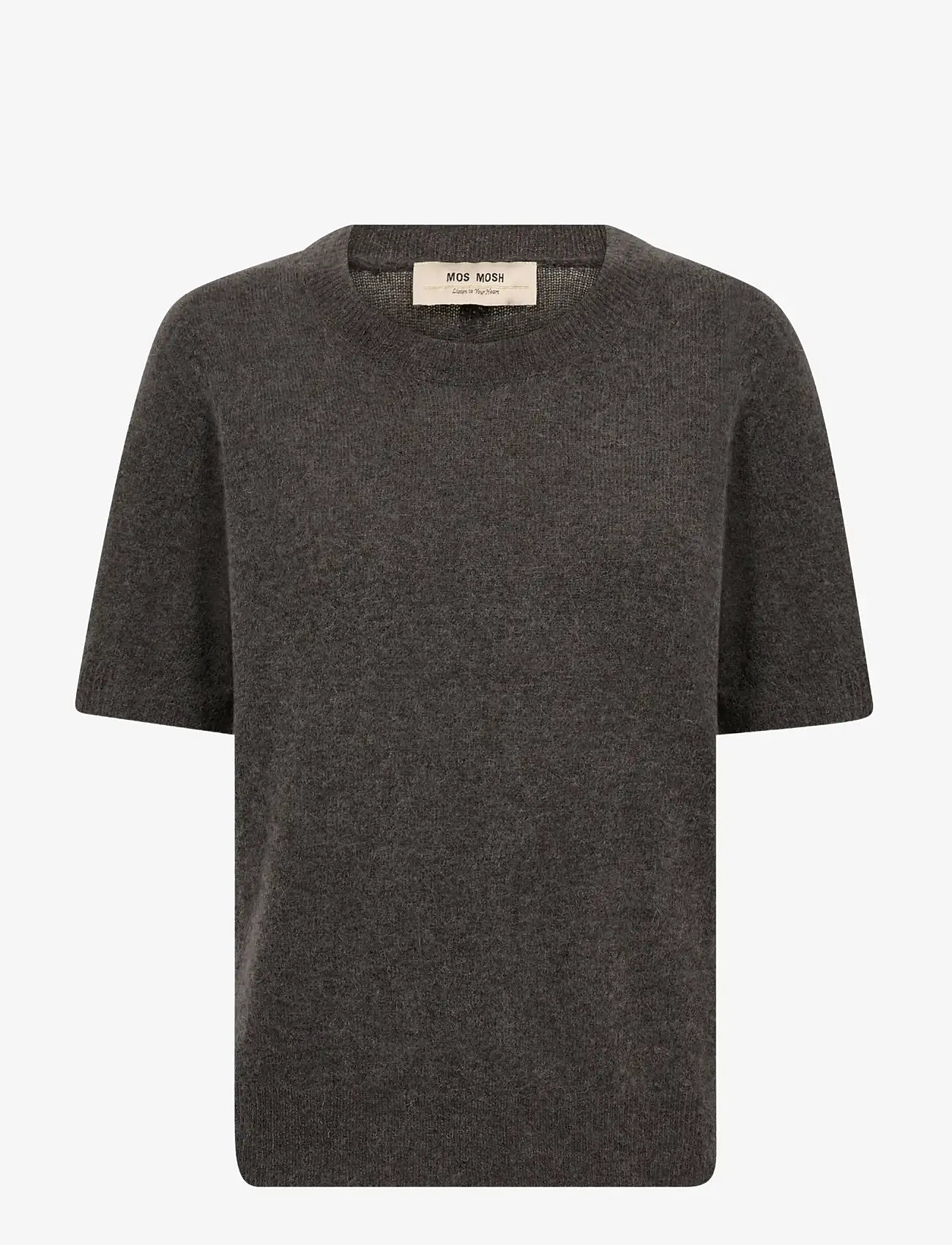 MOS MOSH - MMMape SS O-Neck Knit - striktrøjer - subterranean - 0
