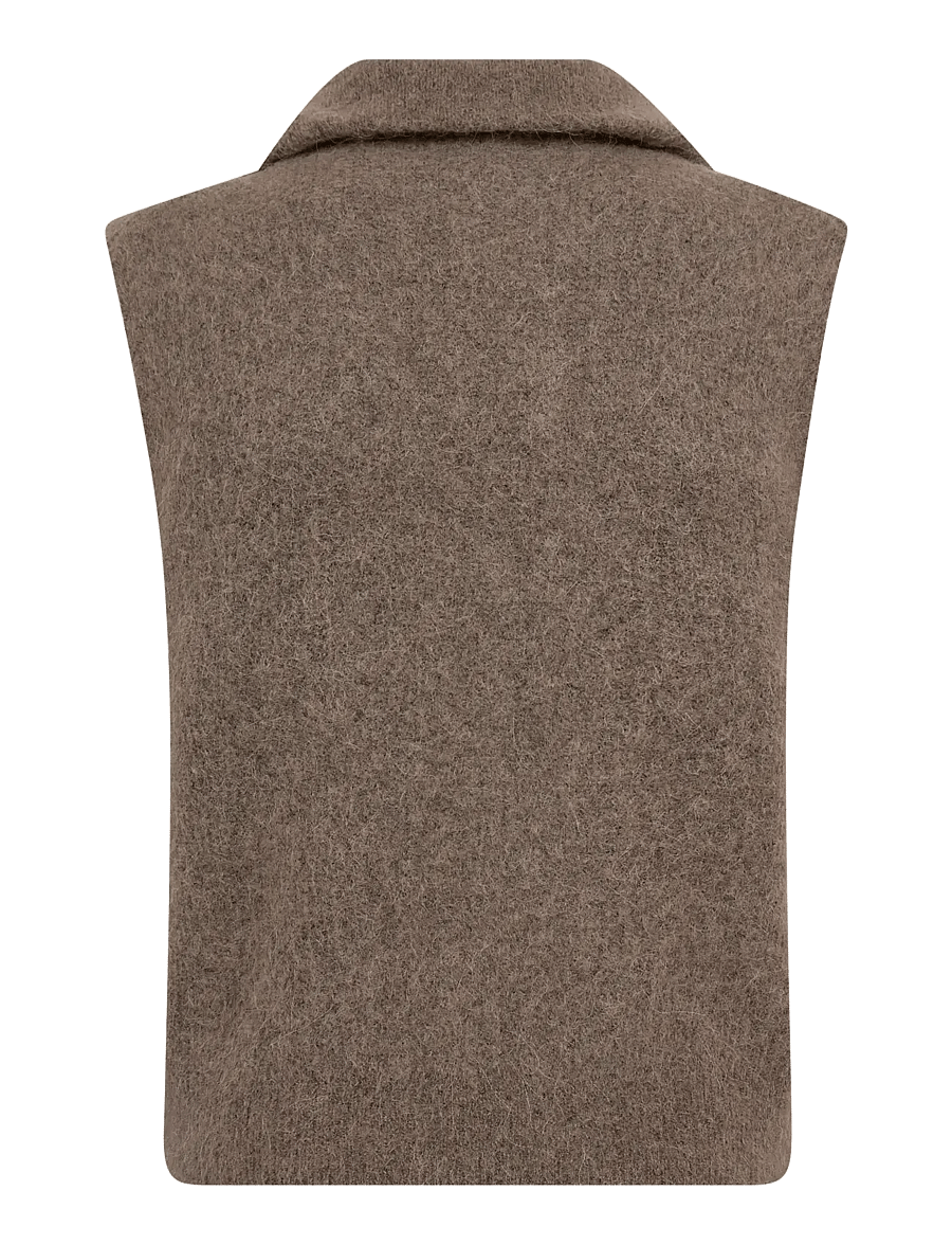 MOS MOSH - MMThora Highneck SL Knit - striktrøjer - falcon - 2
