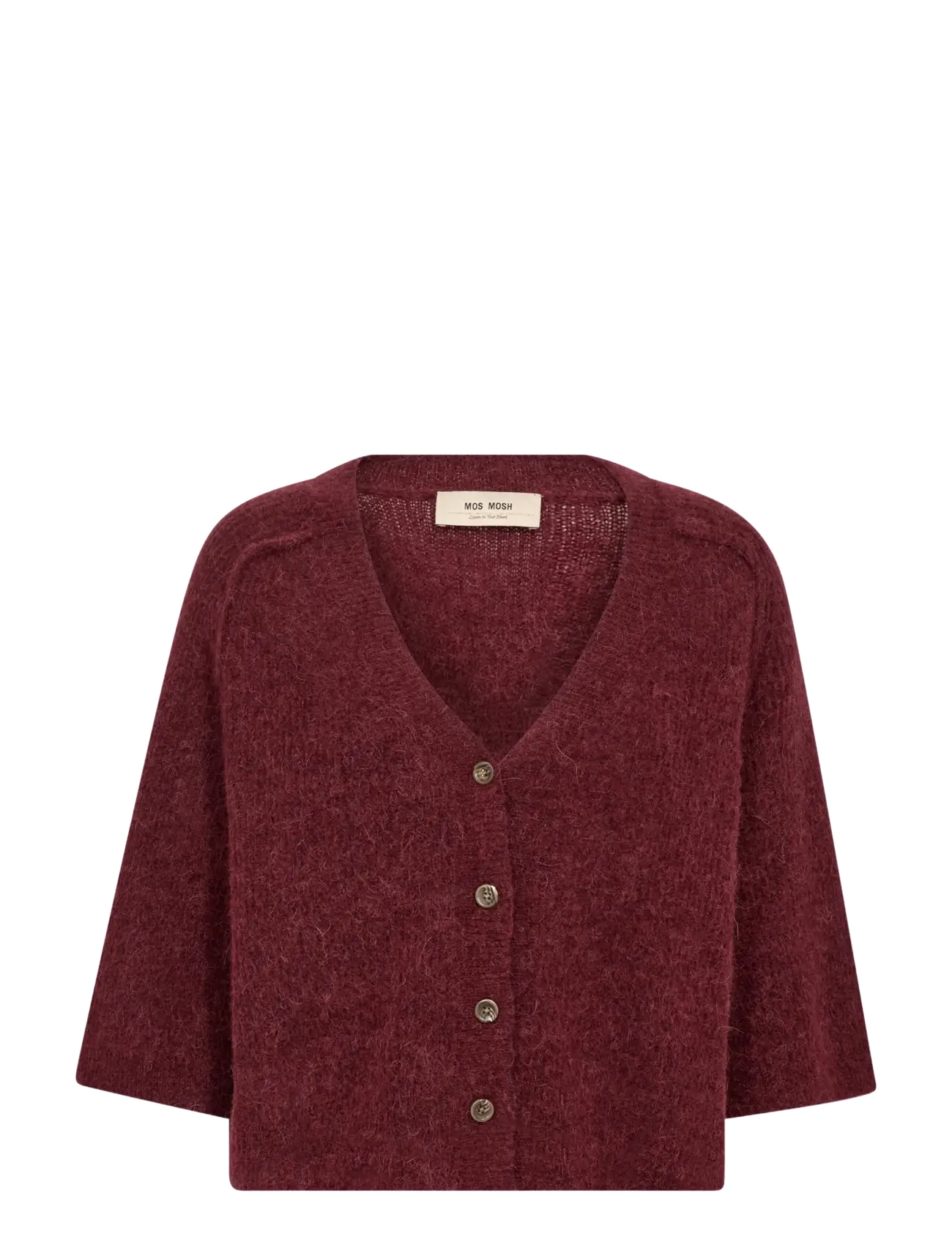 MOS MOSH MMThora Lizet Knit Cardigan - Strik - CABERNET / burgundy
