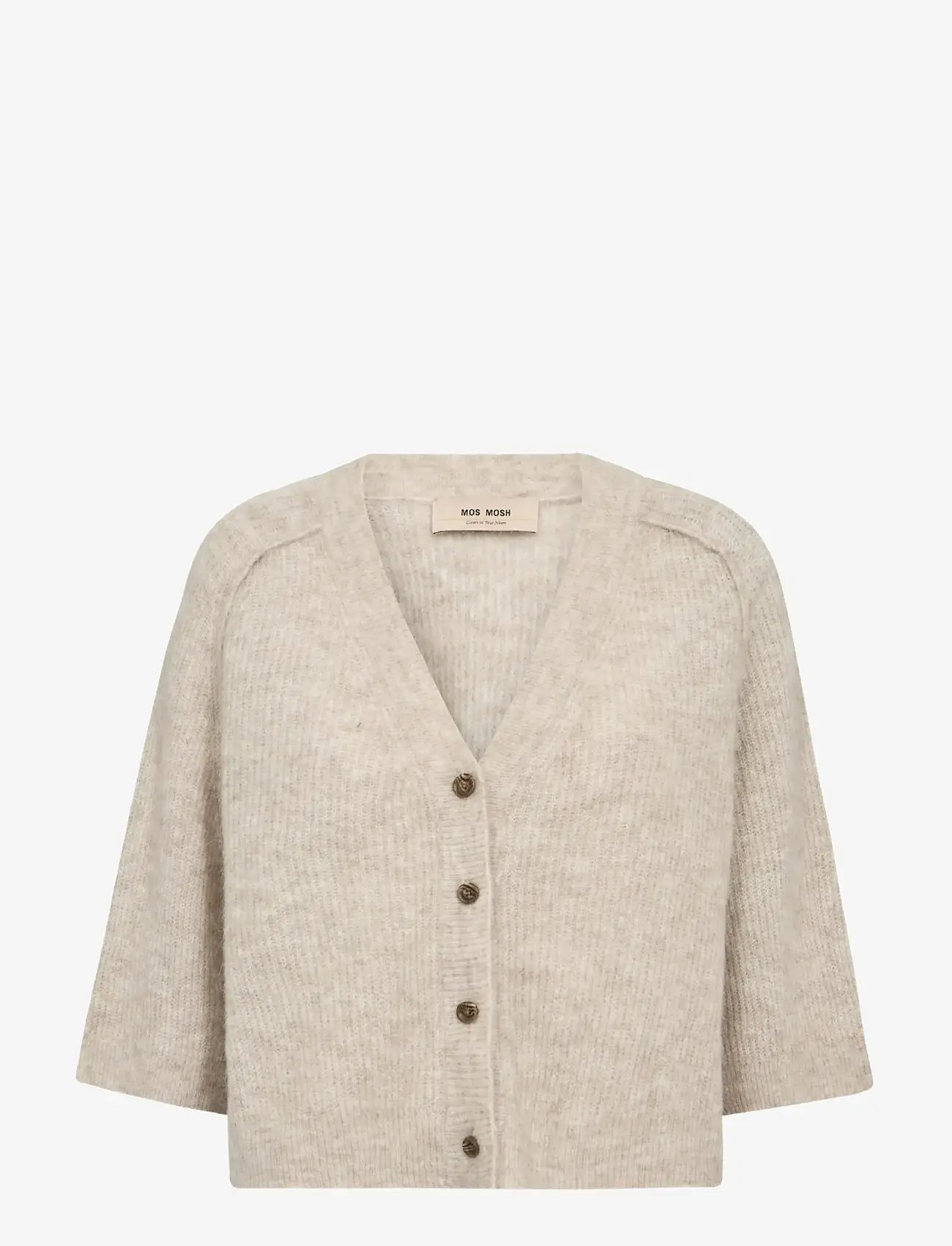 MOS MOSH - MMThora Lizet Knit Cardigan - cardigans - feather gray - 1