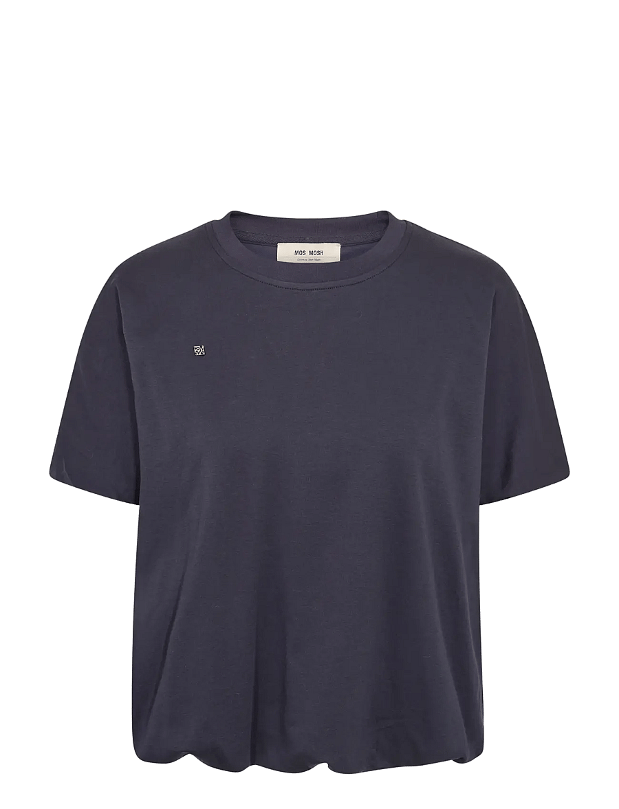 MOS MOSH - MMElli O-SS Balloon Tee - t-shirts - salute navy - 1