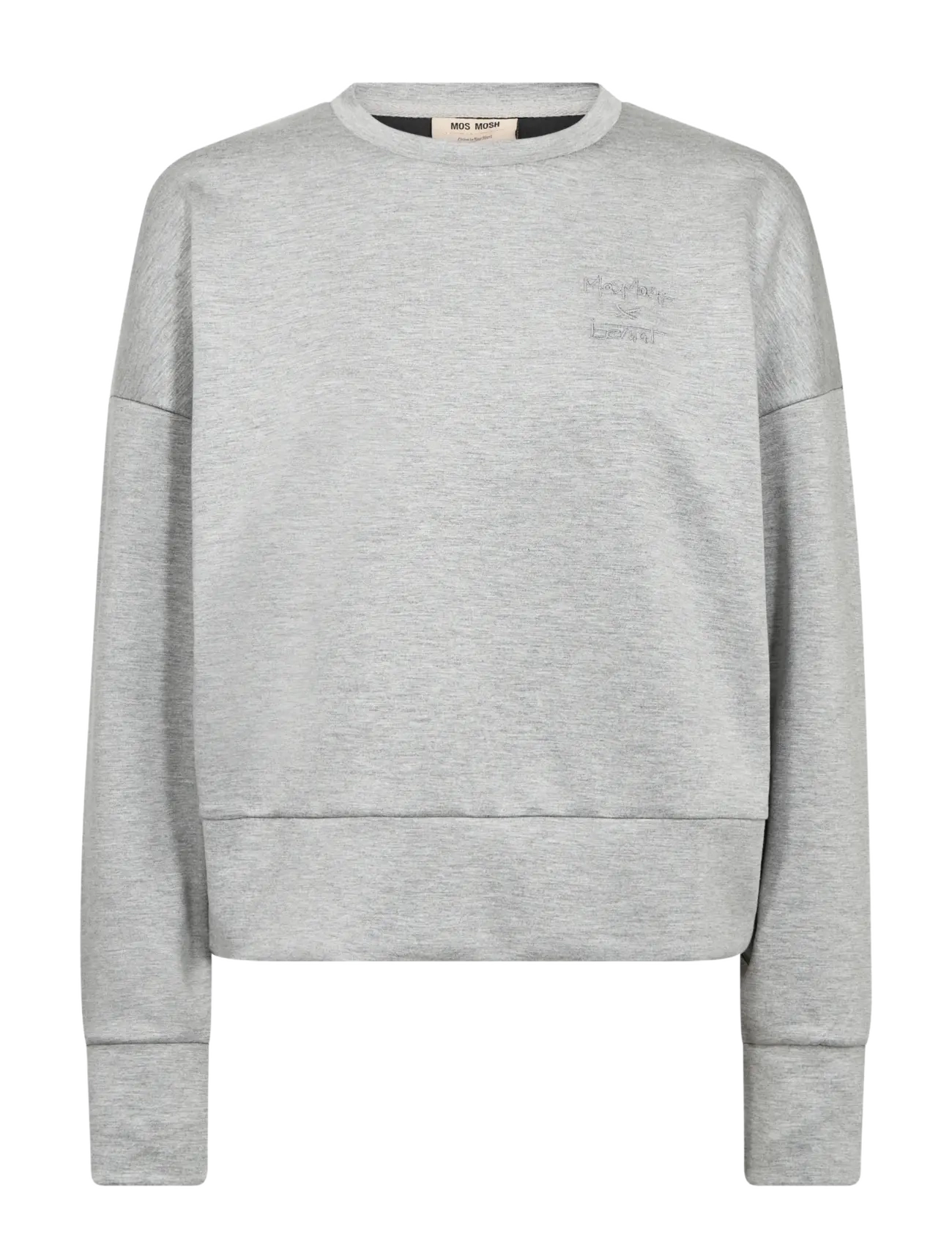 MOS MOSH MMBernat O-LS Sweatshirt - Sweatshirts & Kapuzenpullover - GREY MELANGE / grey