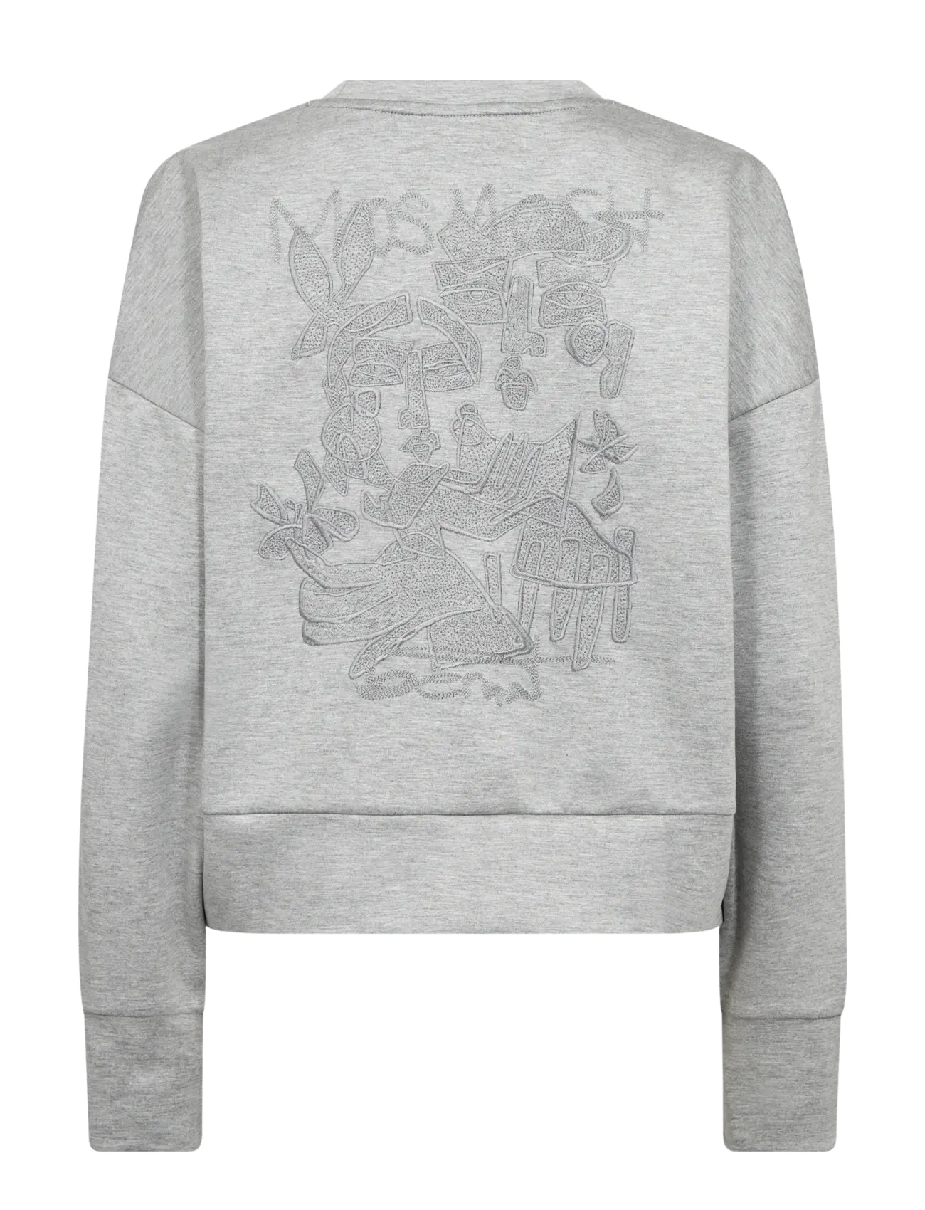 MOS MOSH - MMBernat O-LS Sweatshirt - sweatshirts - grey melange - 2