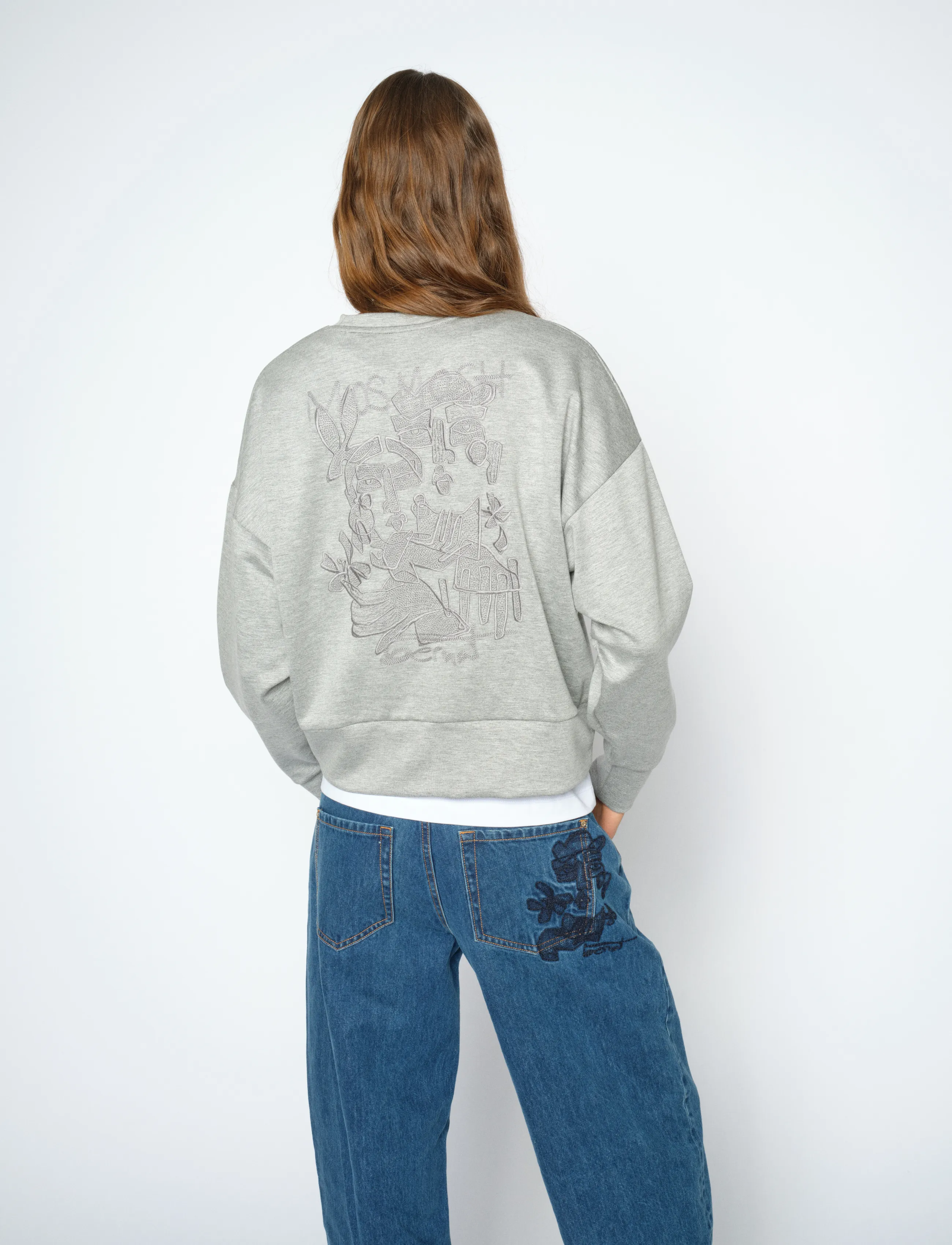 MOS MOSH - MMBernat O-LS Sweatshirt - sweatshirts - grey melange - 3