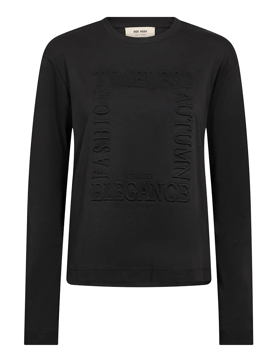 MOS MOSH - MMAly O-LS Tee - langärmlige tops - black - 1
