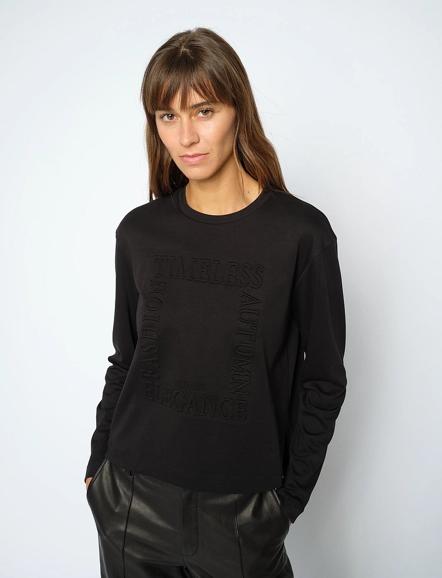 MOS MOSH - MMAly O-LS Tee - langärmlige tops - black - 0