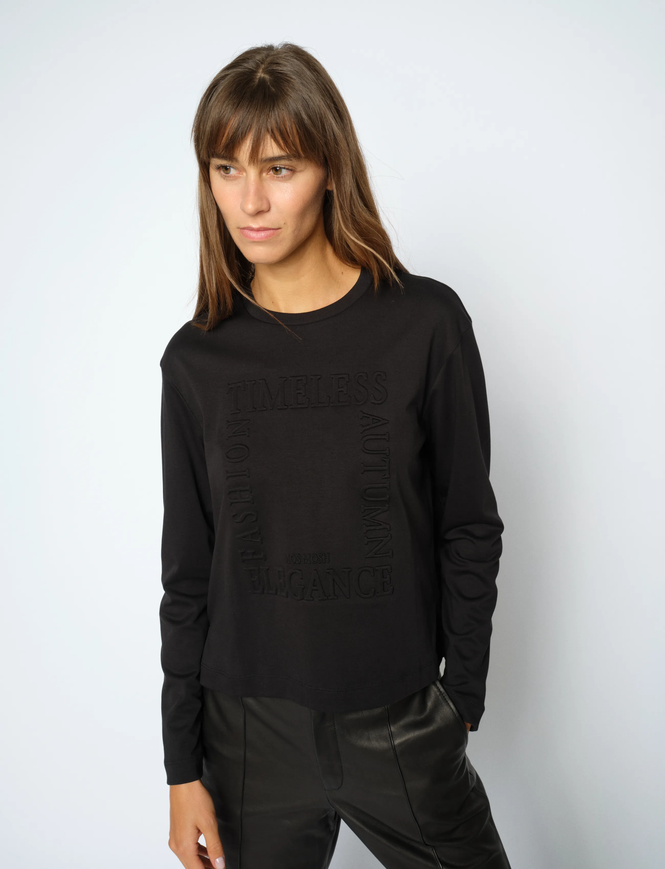 MOS MOSH - MMAly O-LS Tee - langärmlige tops - black - 3