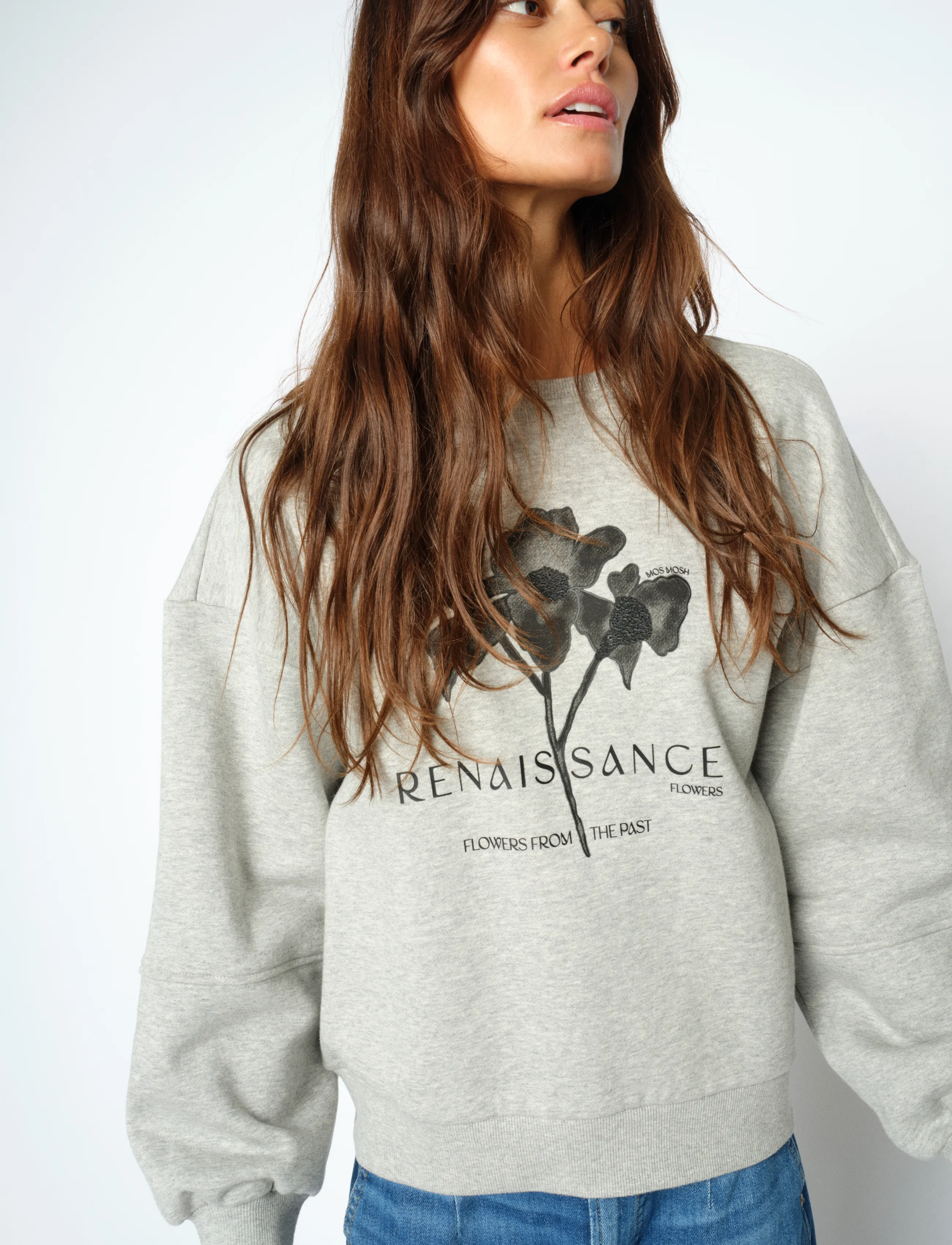MOS MOSH - MMCandela O-LS Sweatshirt - sweatshirts - grey melange - 3