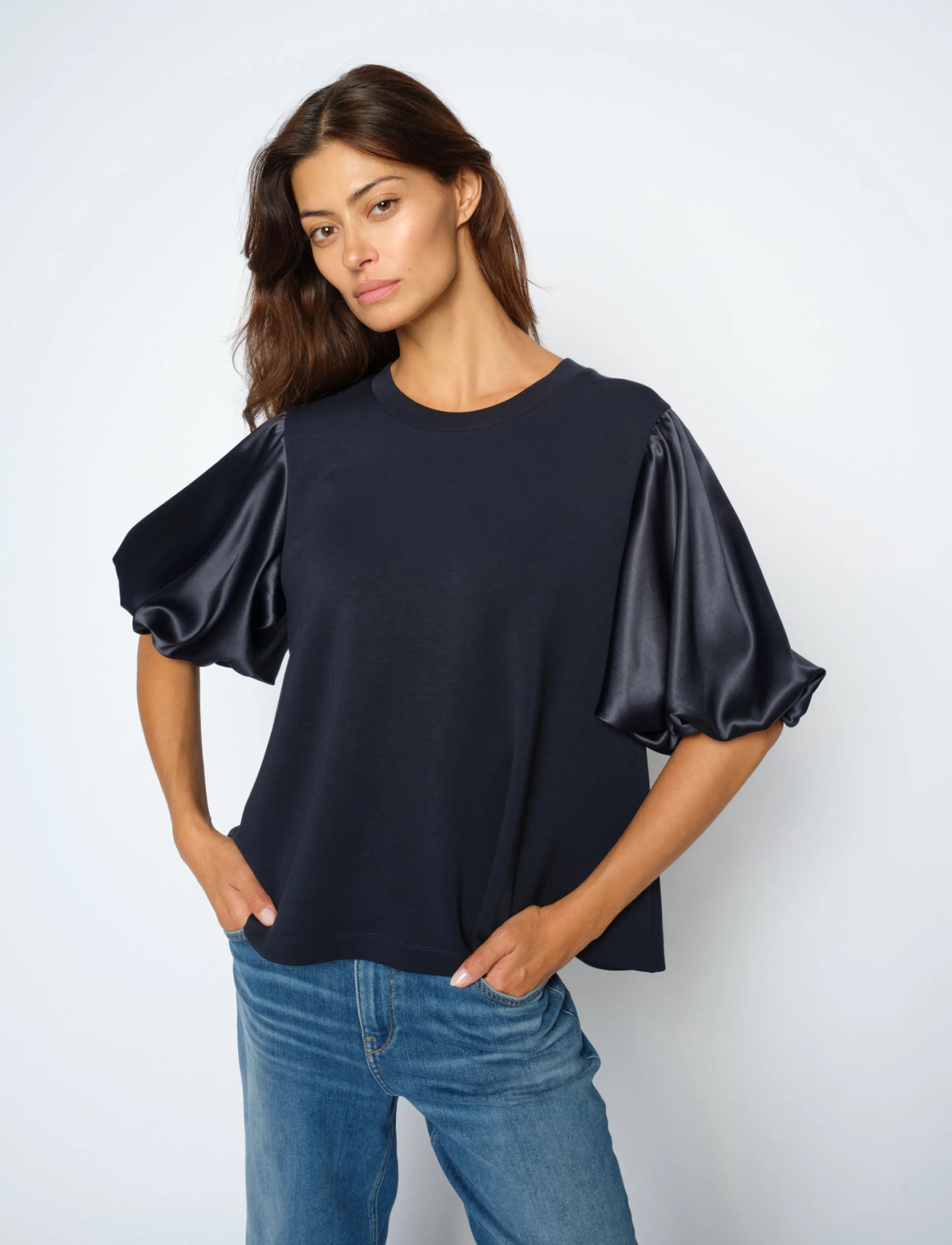 Mmduba O-Ss Satin Sweatshirt 2