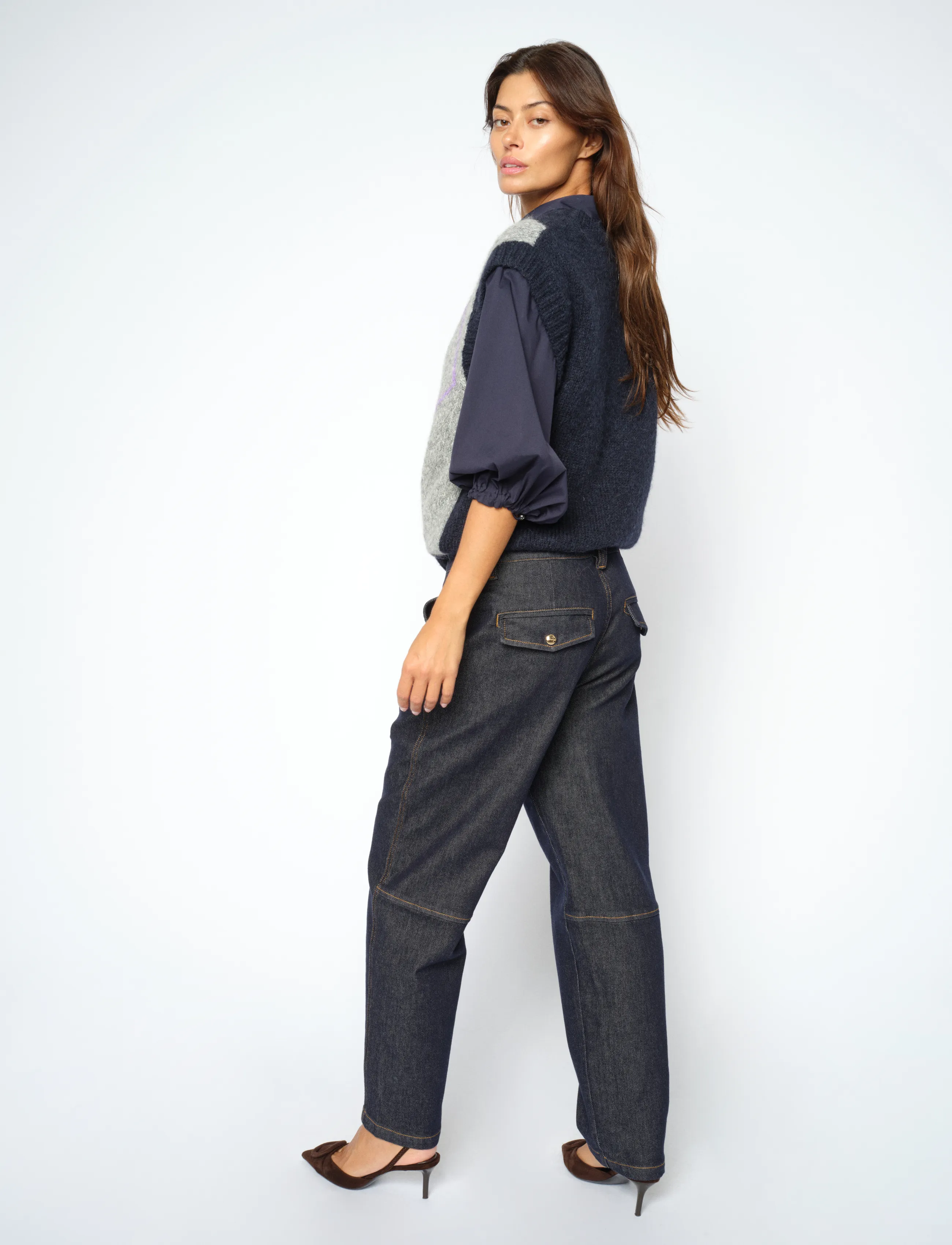 Mos Mosh Mmaymen Chino Denim Jeans dam – bild 2