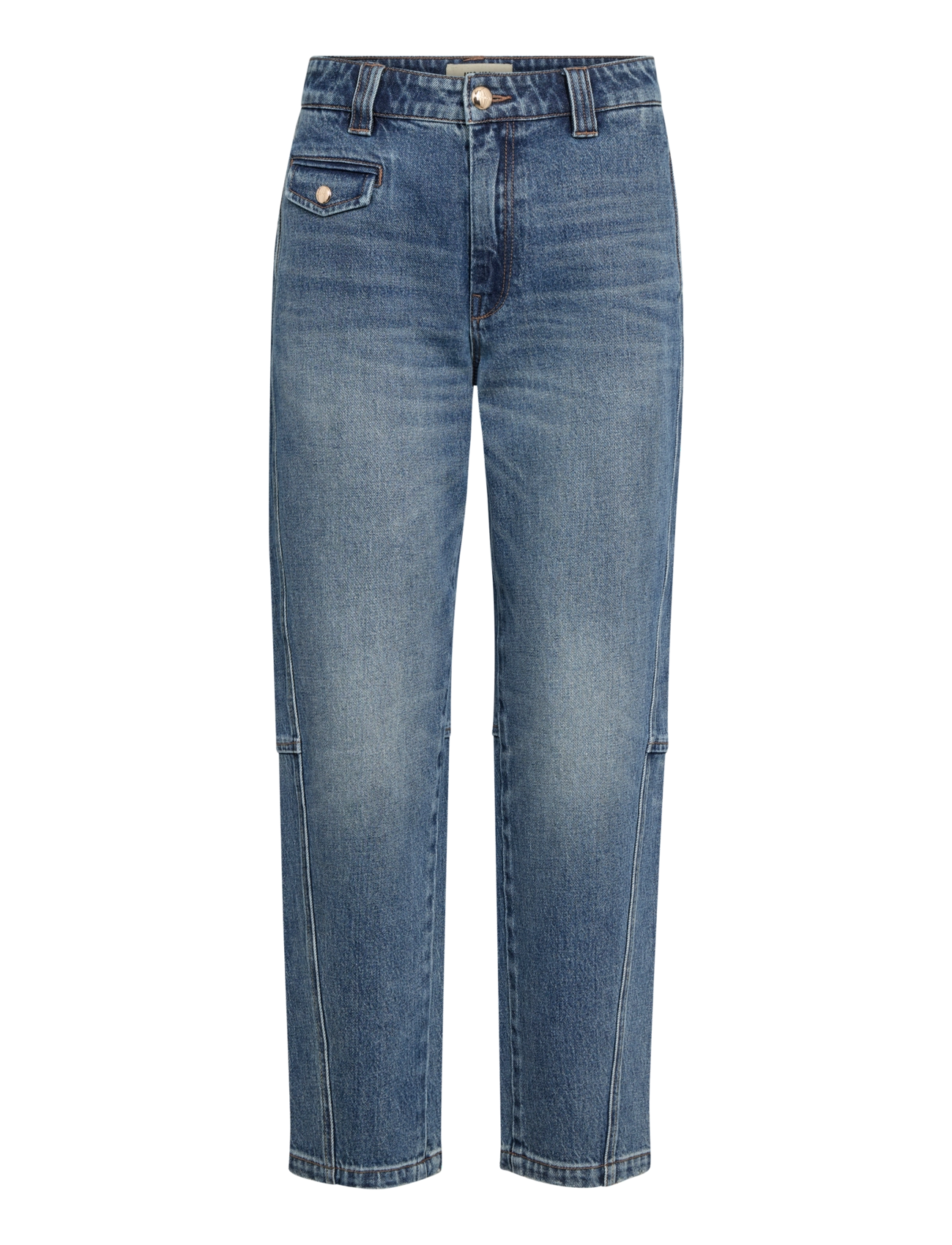 MOS MOSH Mmaymen Chino Denim Jeans, Kvinder, Chino Denim Jeans, Blå, Str: 27 x 32