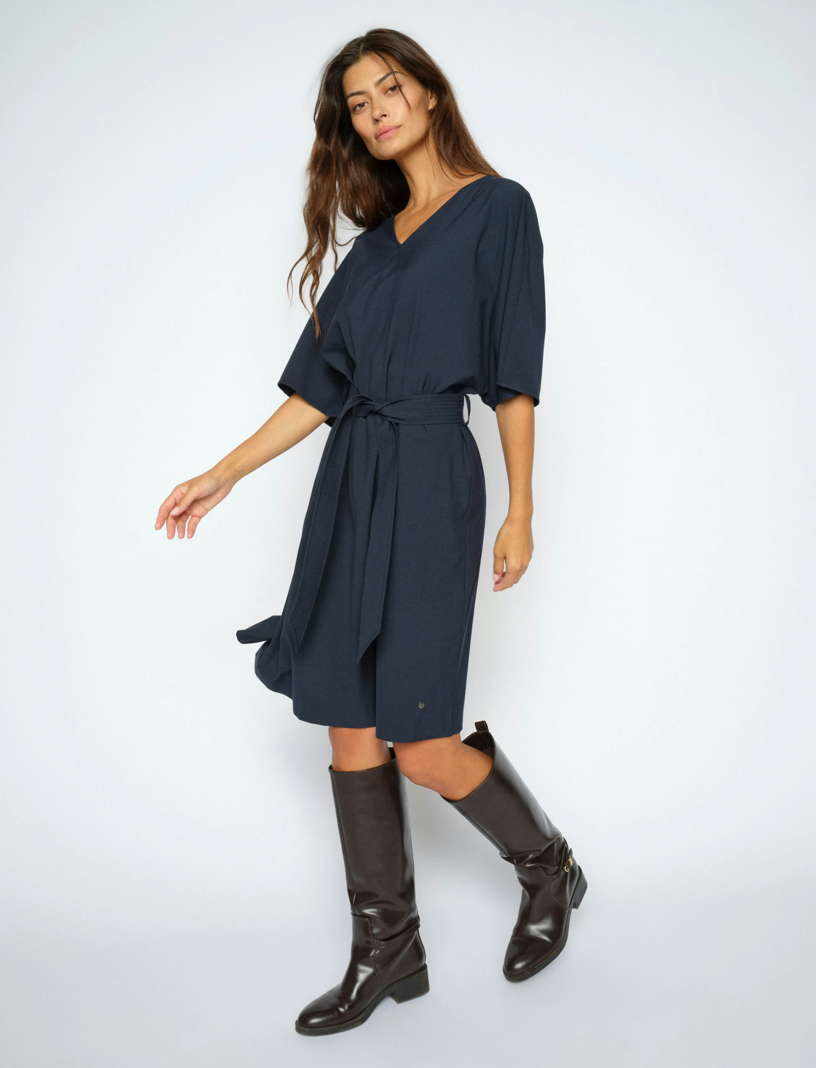 MOS MOSH - MMRikula Roy Dress - midikleider - salute navy - 4