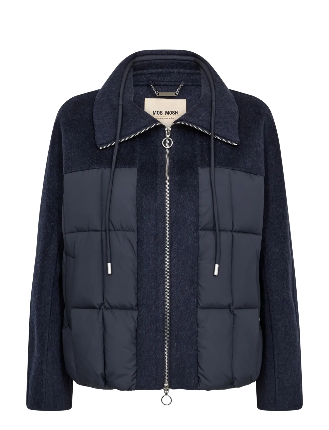 MOS MOSH Mmharriet Loisa Jacket, Kvinder, Hybrid Vatteret Jakke, Navy, Str: XL