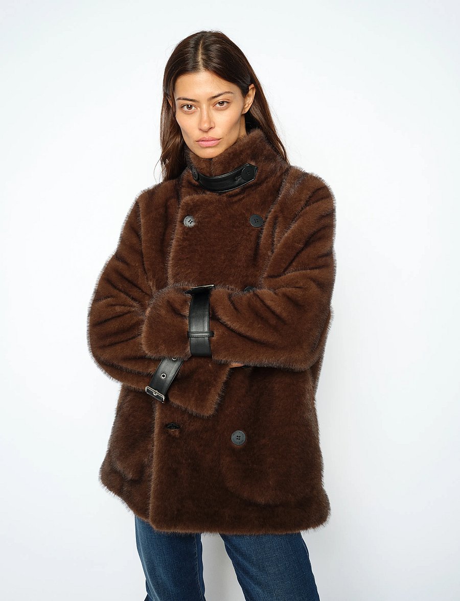 MOS MOSH - MMNanette Faux Fur Jacket - faux fur - delicioso - 0