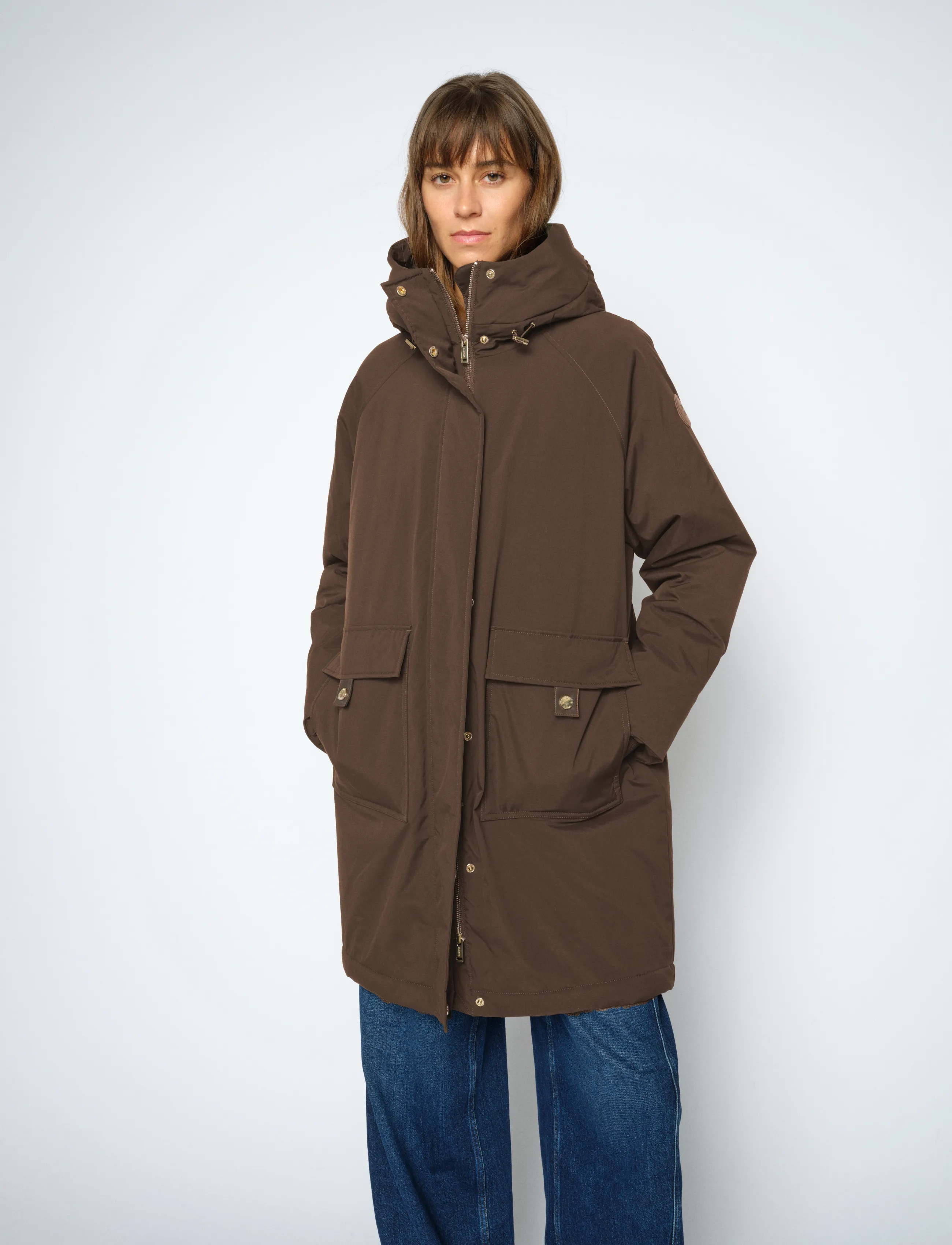 MOS MOSH MMCali Faux Fur Jacket - Parkas - DELICIOSO / brown