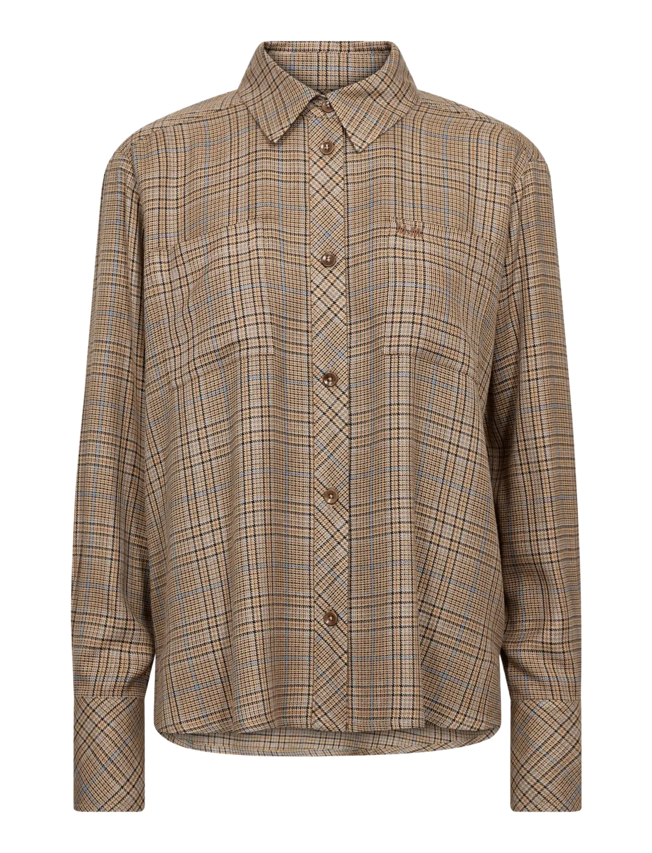 MOS MOSH MMSanni Kalif Shirt - Kläder - BLISSFUL BLUE / beige
