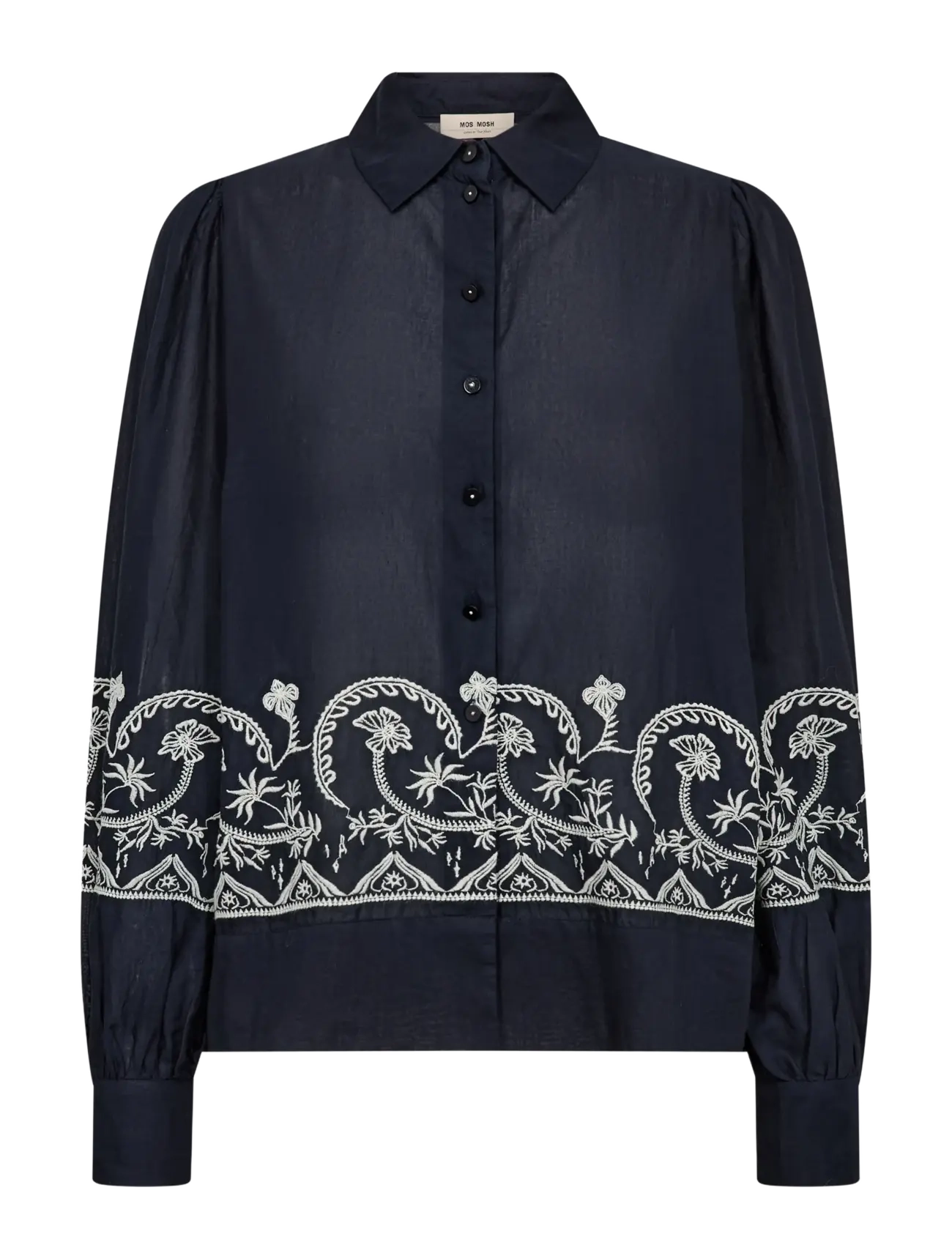 MOS MOSH MMSilca Lino Shirt - Kläder - SALUTE NAVY / navy