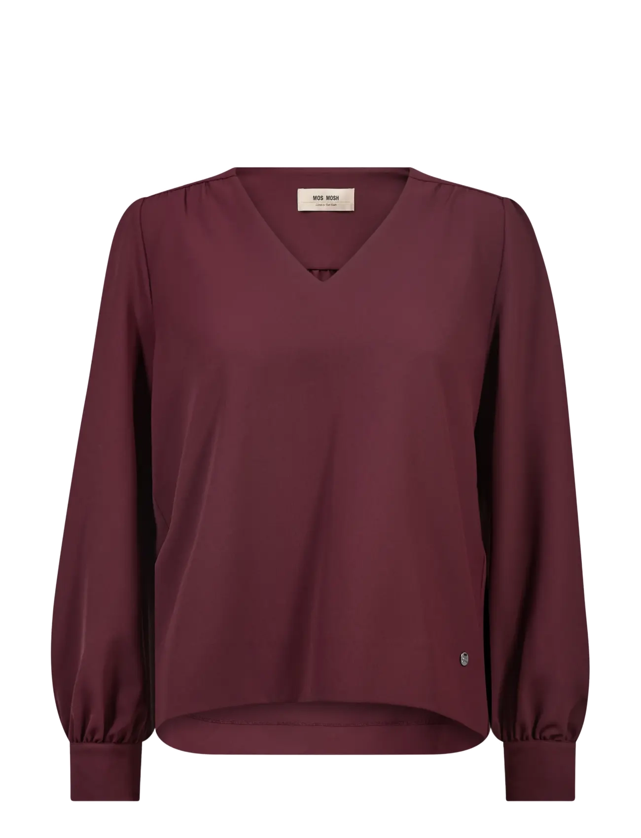 MOS MOSH - MMKylie Miley Blouse - långärmade blusar - port royale - 1