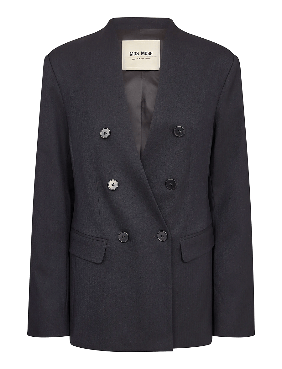 MOS MOSH - MMSilvi Caro Blazer - kaherealised pintsakud - salute navy - 1