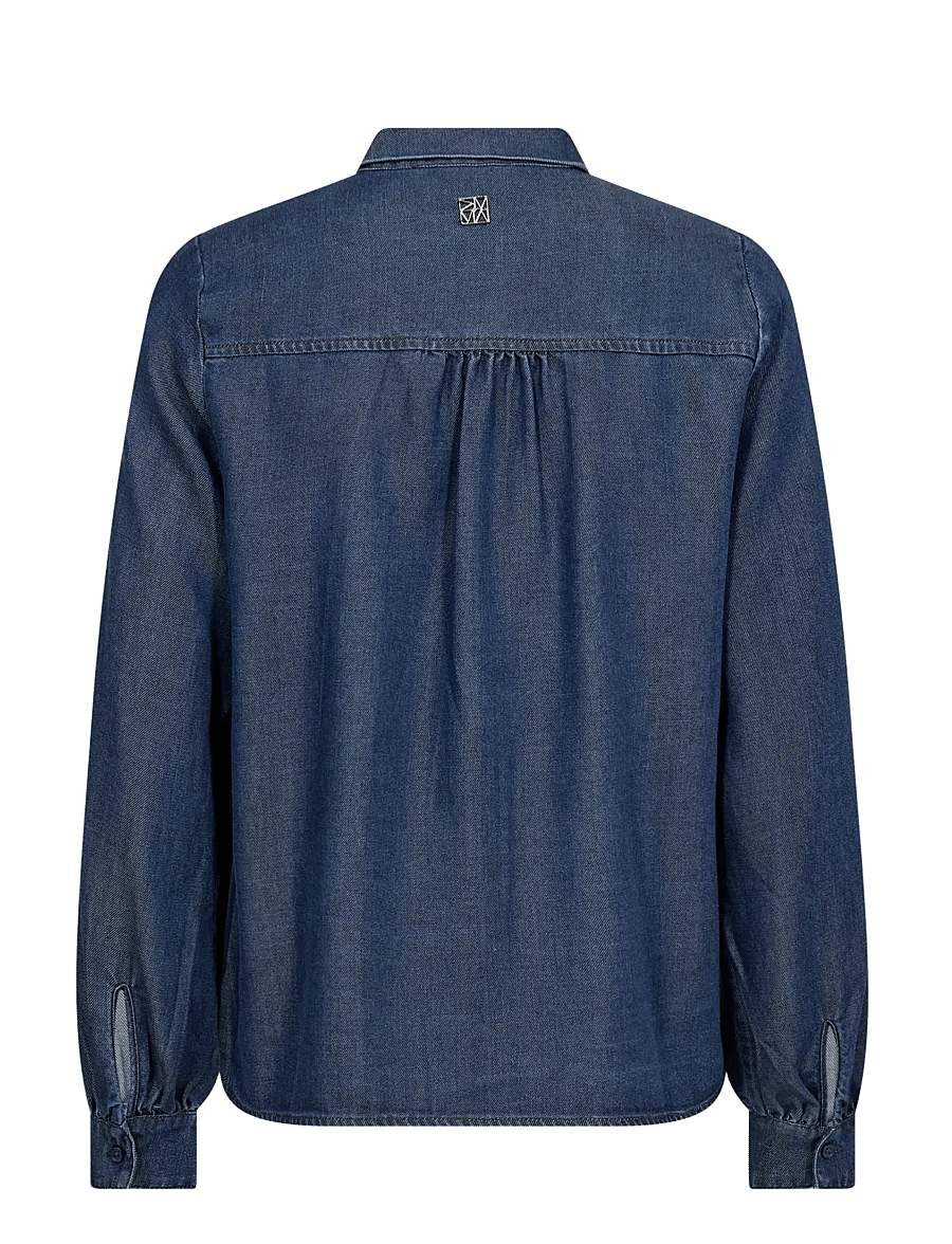 MOS MOSH - MMPaloma Lio Shirt - langærmede skjorter - dark blue - 2