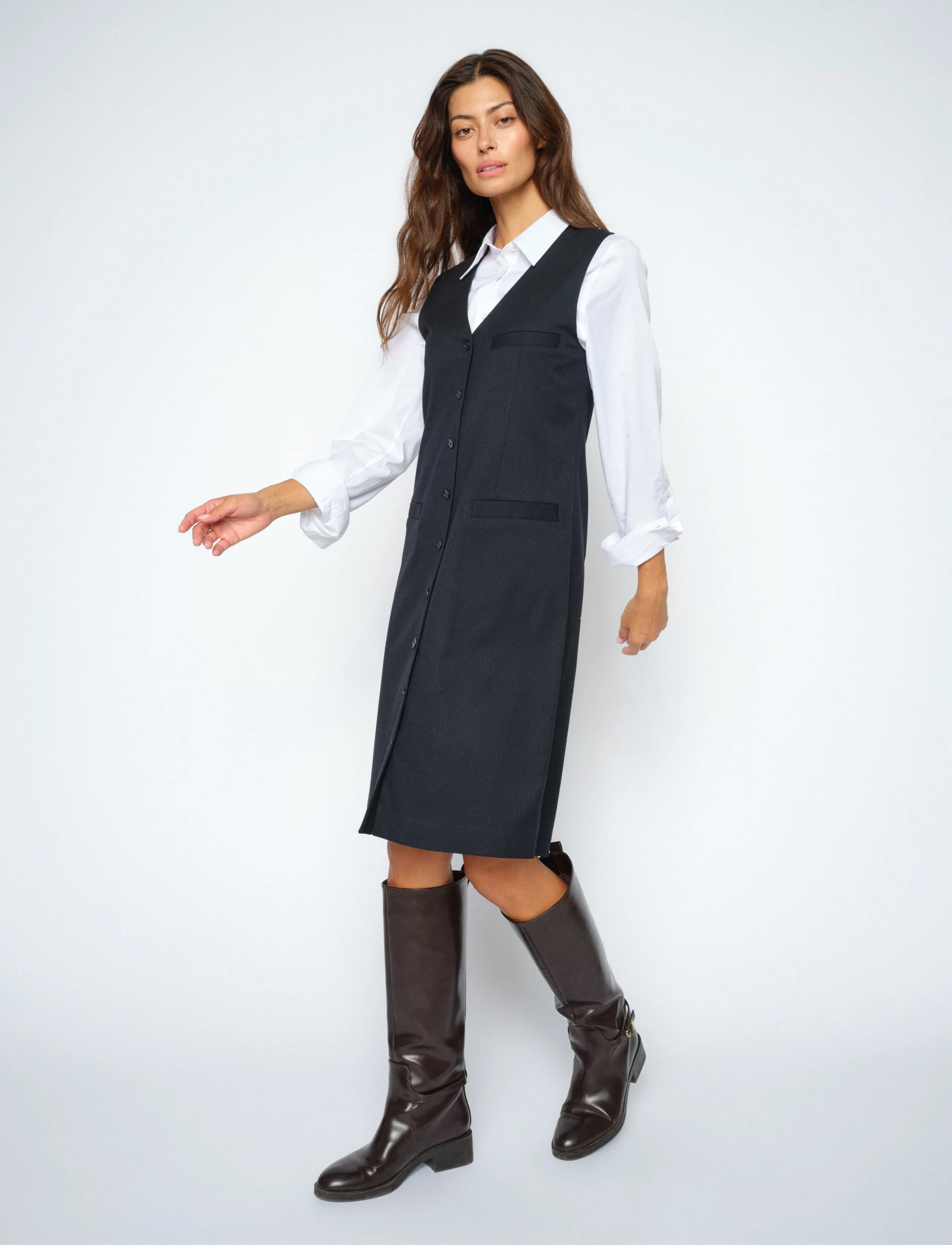 MOS MOSH - MMNilla Caro Dress - midikleider - salute navy - 3
