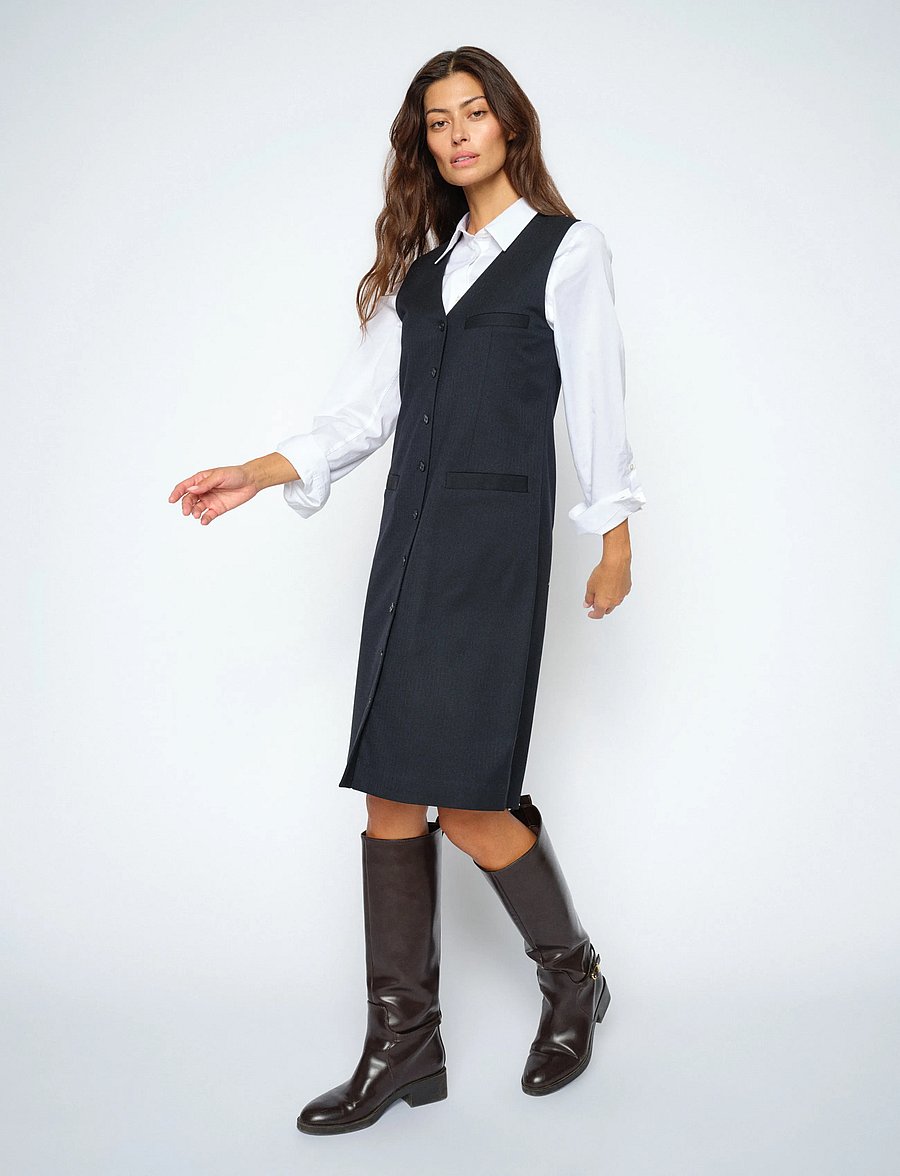 MOS MOSH - MMNilla Caro Dress - midikleider - salute navy - 3