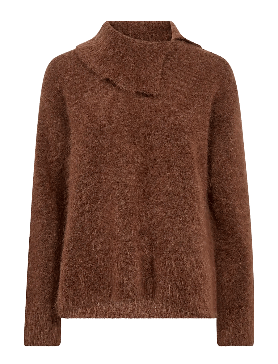 MOS MOSH - MMKatri Alila Mohair Knit - pullover - downtown brown - 1