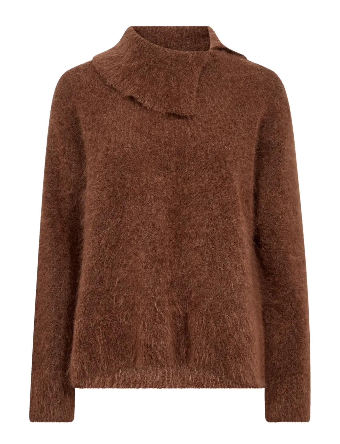 MOS MOSH MMKatri Alila Mohair Knit - Striktrøjer - DOWNTOWN BROWN / brown