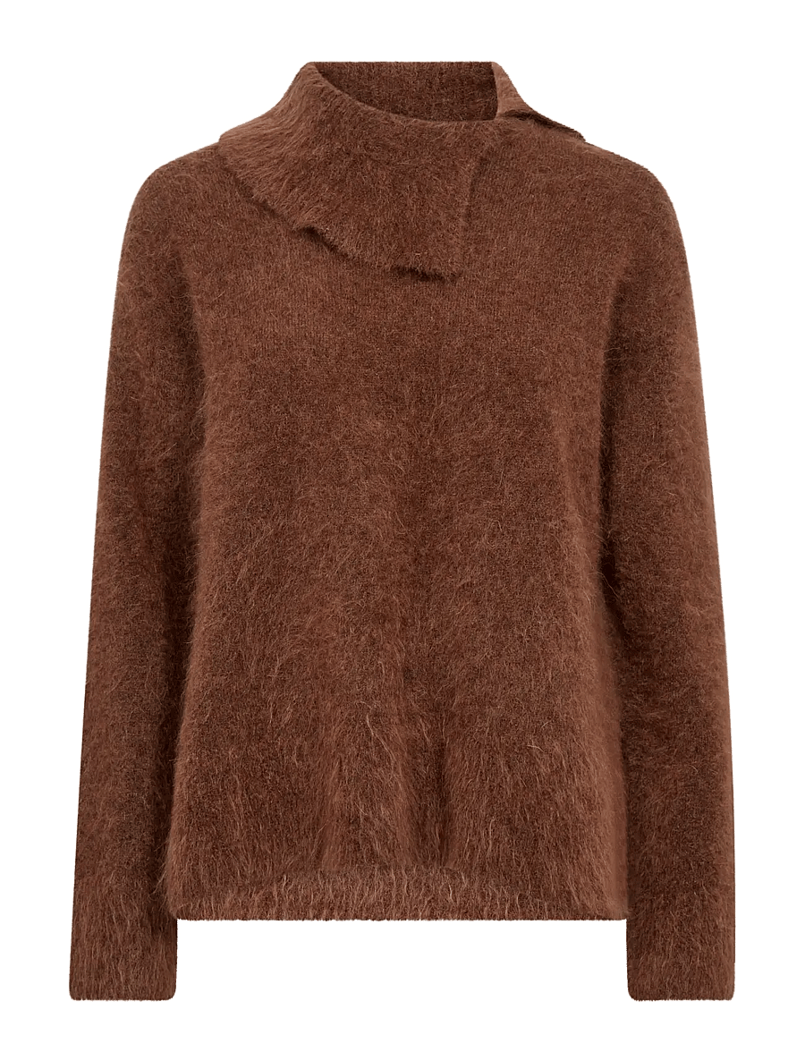 MOS MOSH - MMKatri Alila Mohair Knit - pullover - downtown brown - 1