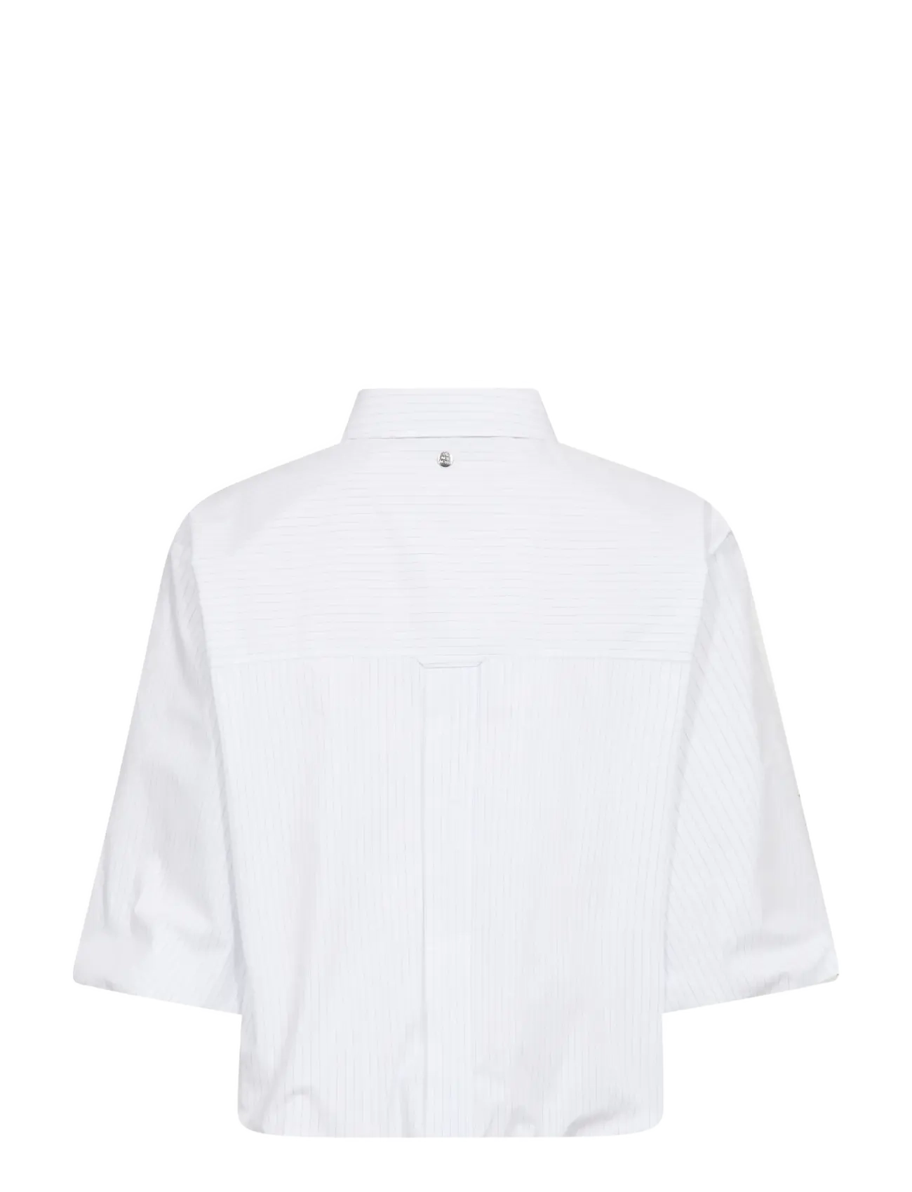MOS MOSH - MMMaxime Nylah Shirt - kortærmede skjorter - bright white - 2