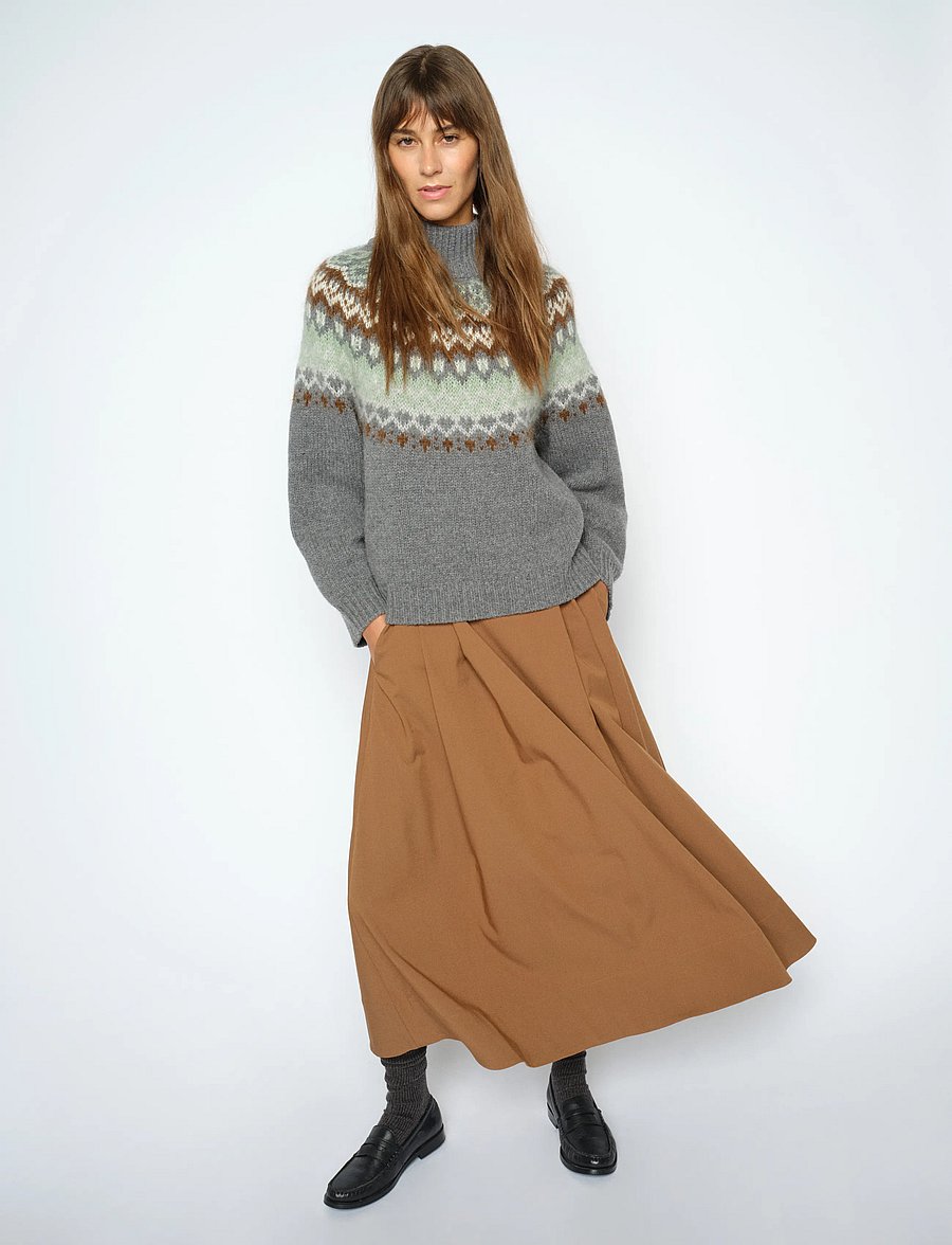 MOS MOSH - MMKit Sato Skirt - faltenröcke - dark camel - 0