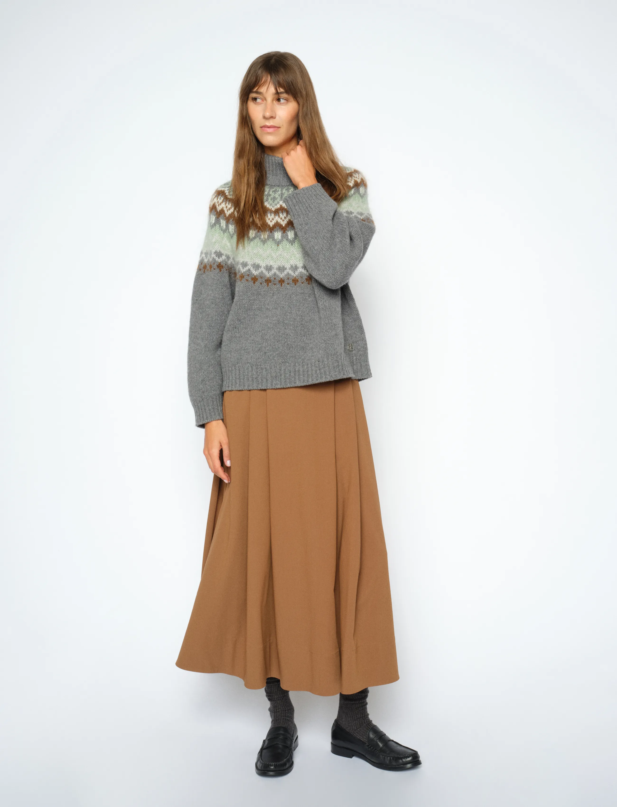MOS MOSH - MMKit Sato Skirt - faltenröcke - dark camel - 3