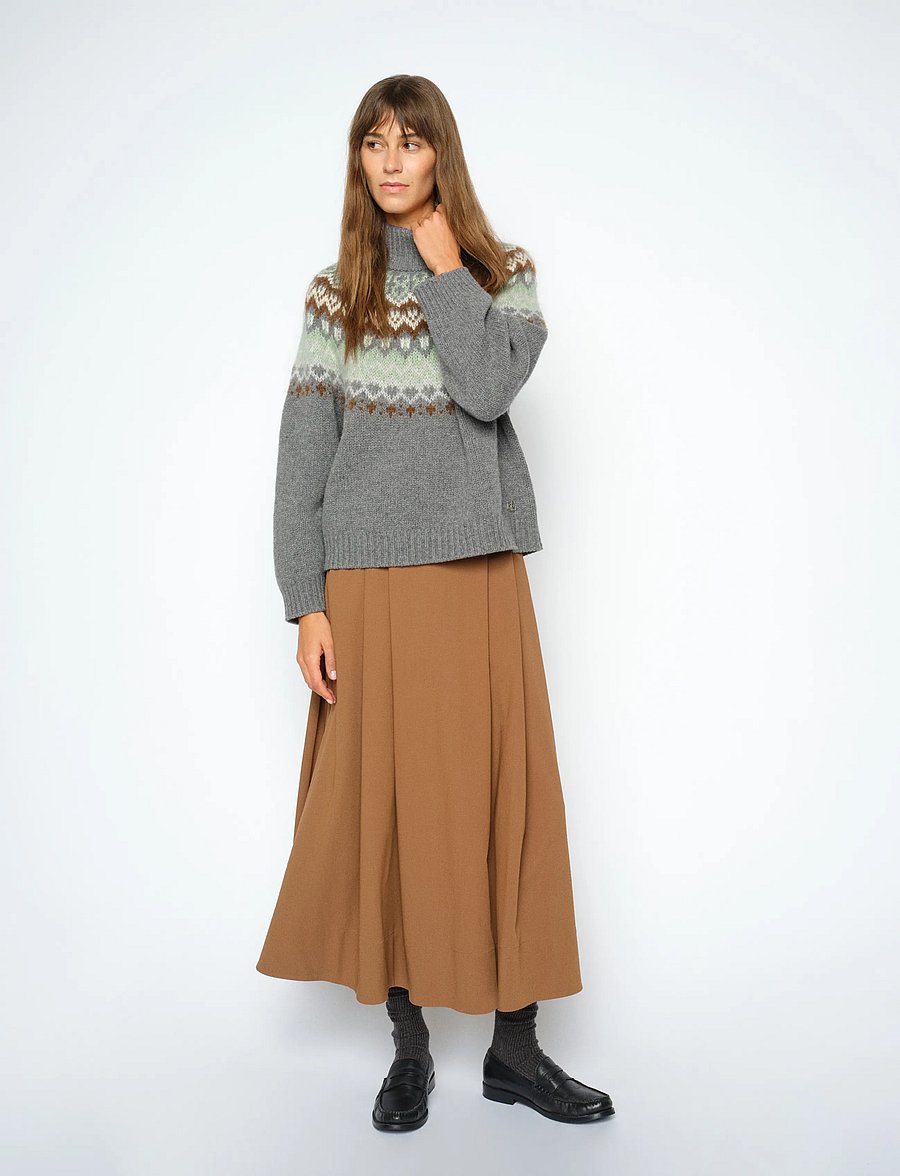 MOS MOSH - MMKit Sato Skirt - faltenröcke - dark camel - 3