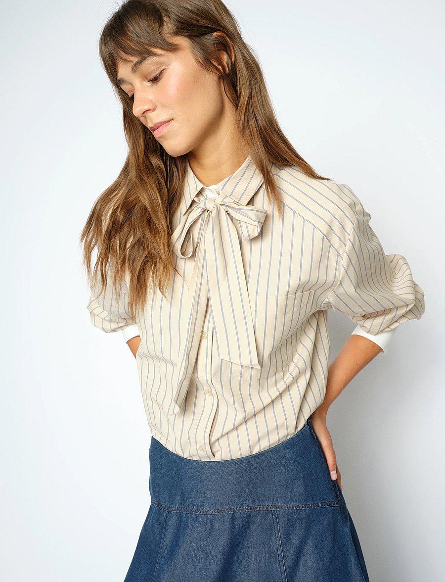 MOS MOSH - MMKeeva Lilou Shirt - langærmede skjorter - oxford tan - 0