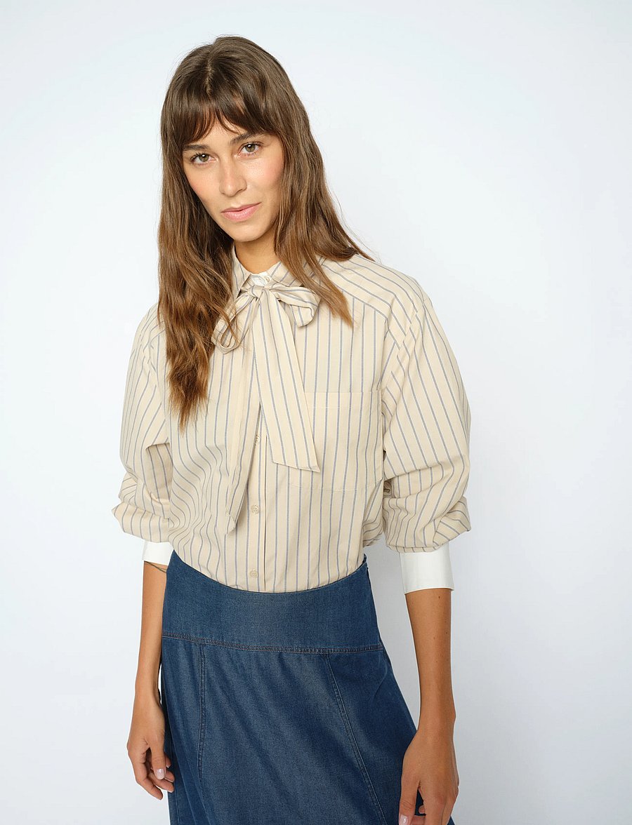MOS MOSH - MMKeeva Lilou Shirt - langærmede skjorter - oxford tan - 3