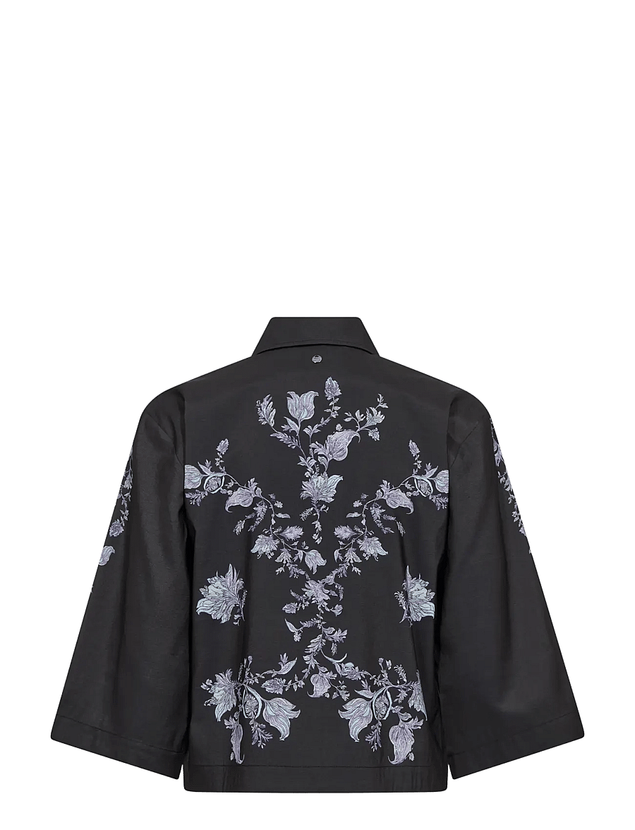 MOS MOSH - MMIsey Fleury Shirt - kurzärmlige hemden - black - 2