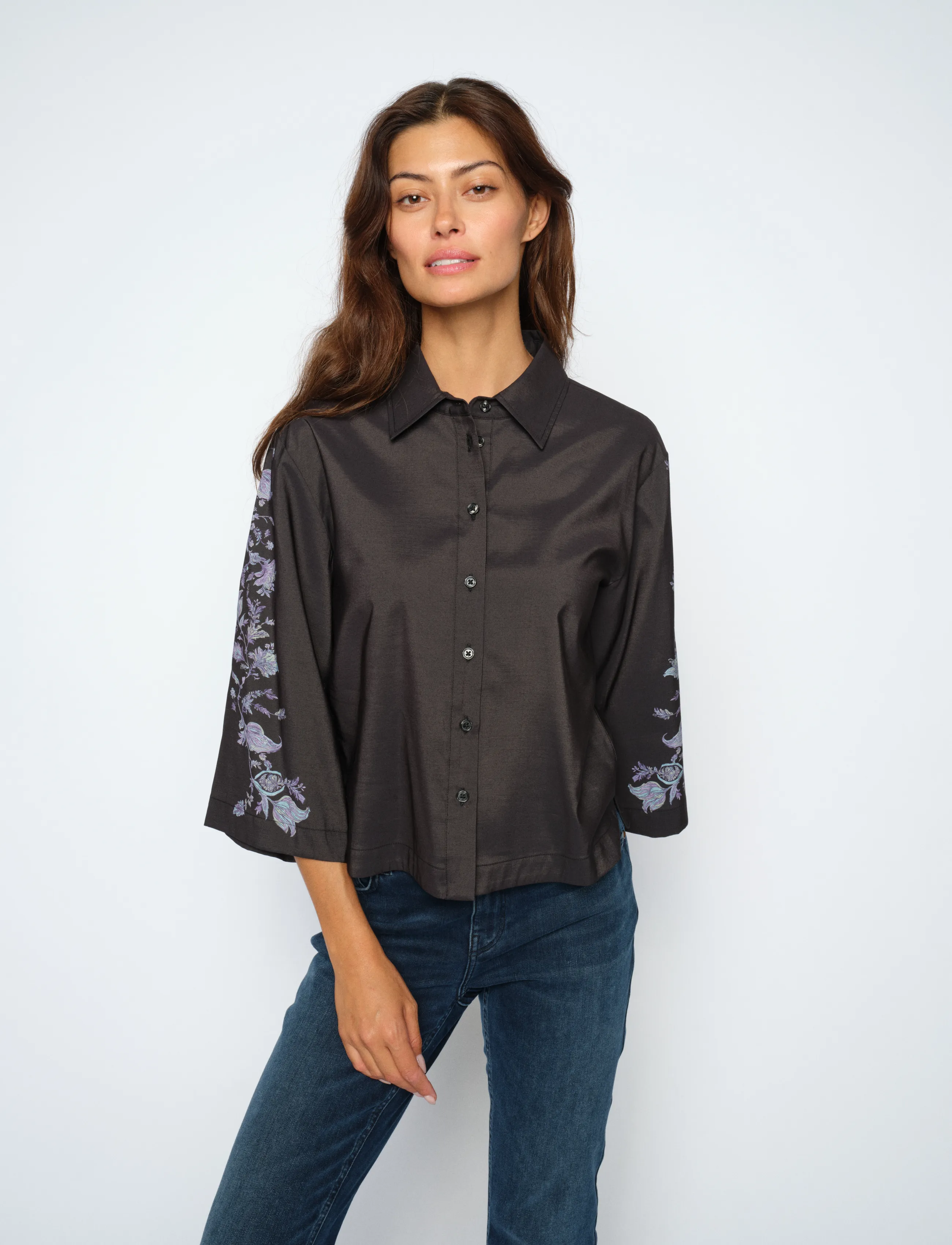 MOS MOSH - MMIsey Fleury Shirt - kurzärmlige hemden - black - 3