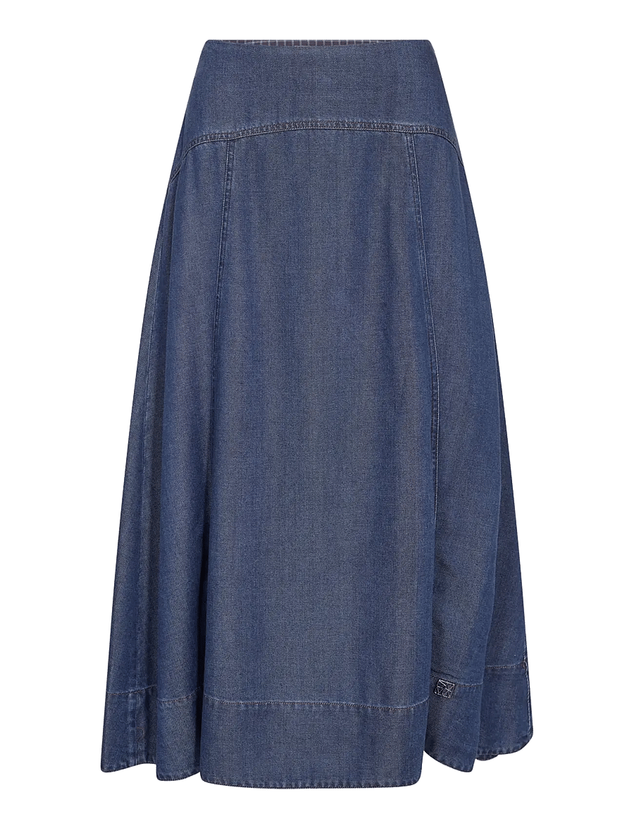 MOS MOSH - MMAurora Lio Skirt - midi nederdele - dark blue - 1
