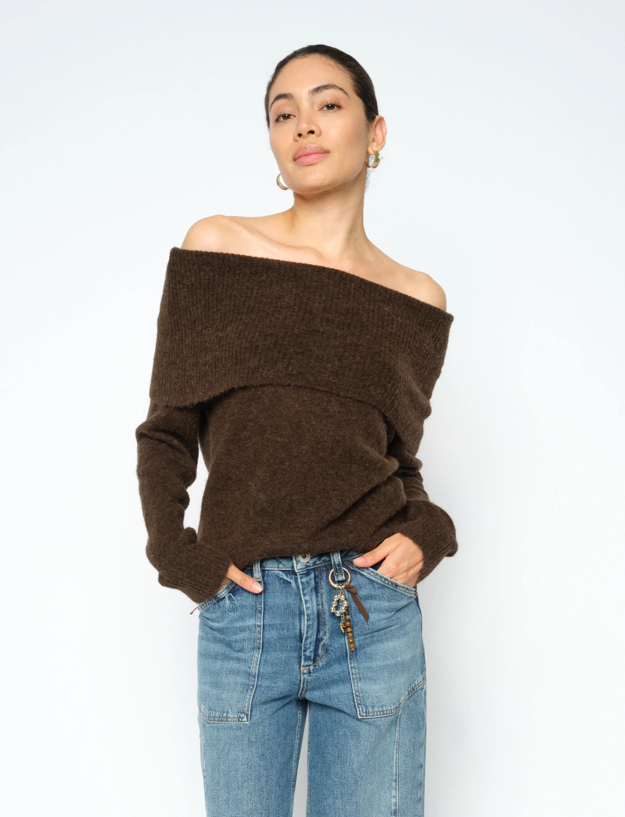 MOS MOSH - MMMape Off Shoulder Knit - pullover - delicioso - 3