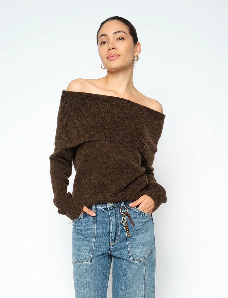 MOS MOSH - MMMape Off Shoulder Knit - pullover - delicioso - 3