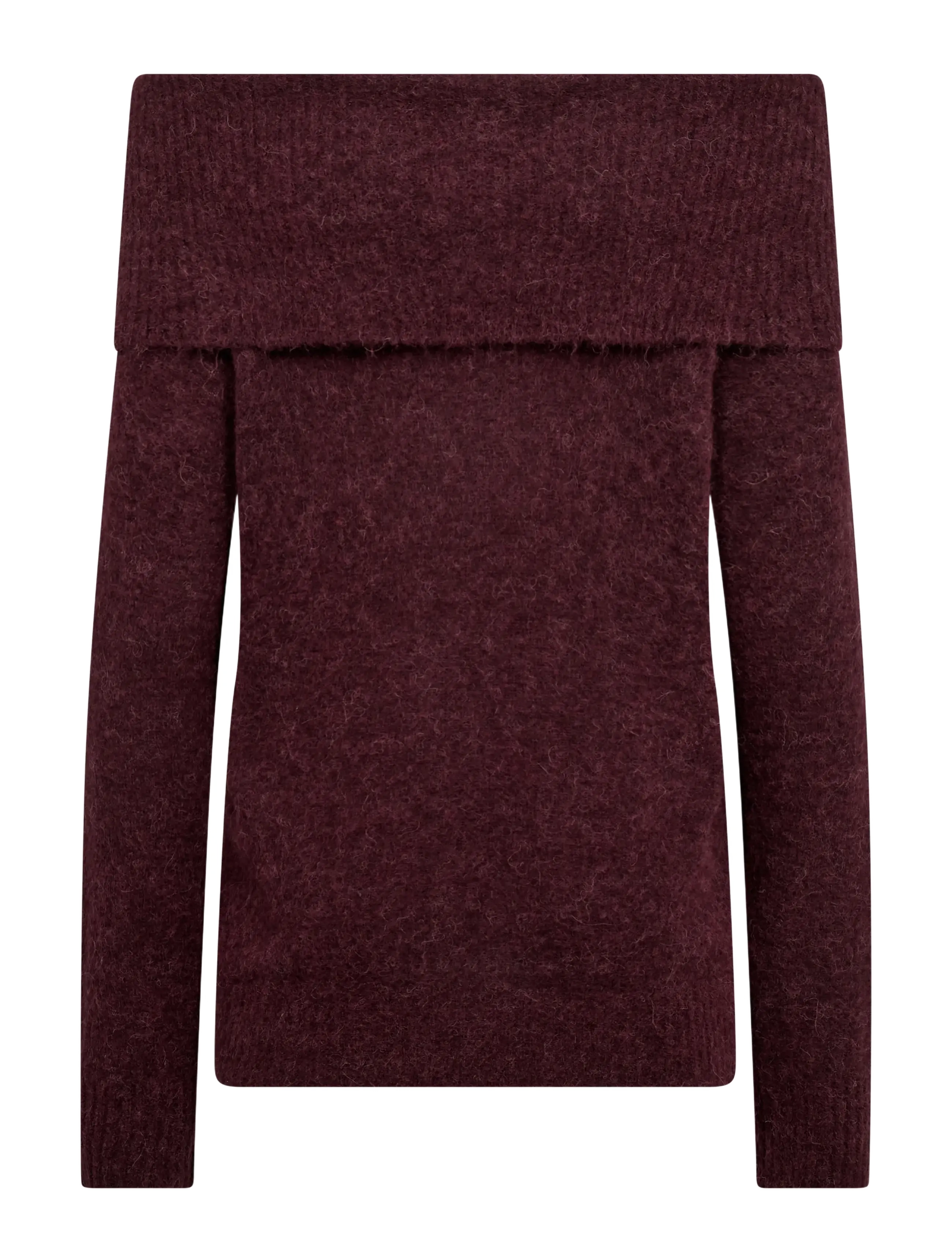 MOS MOSH - MMMape Off Shoulder Knit - stickade tröjor - port royale - 2
