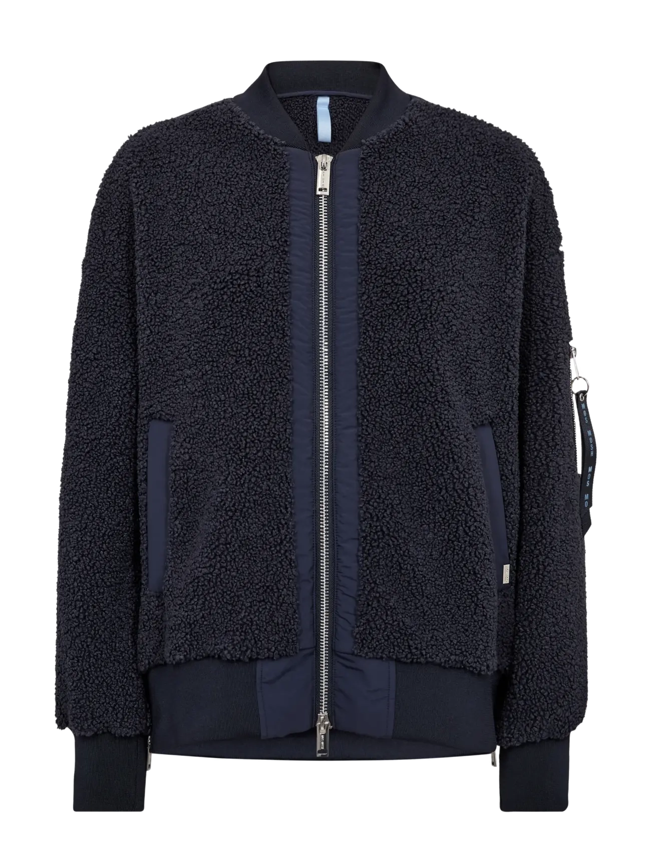 MOS MOSH Mmemeline Teddy Jacket, Kvinder, Teddy Bomberjakke, Navy, Str: M