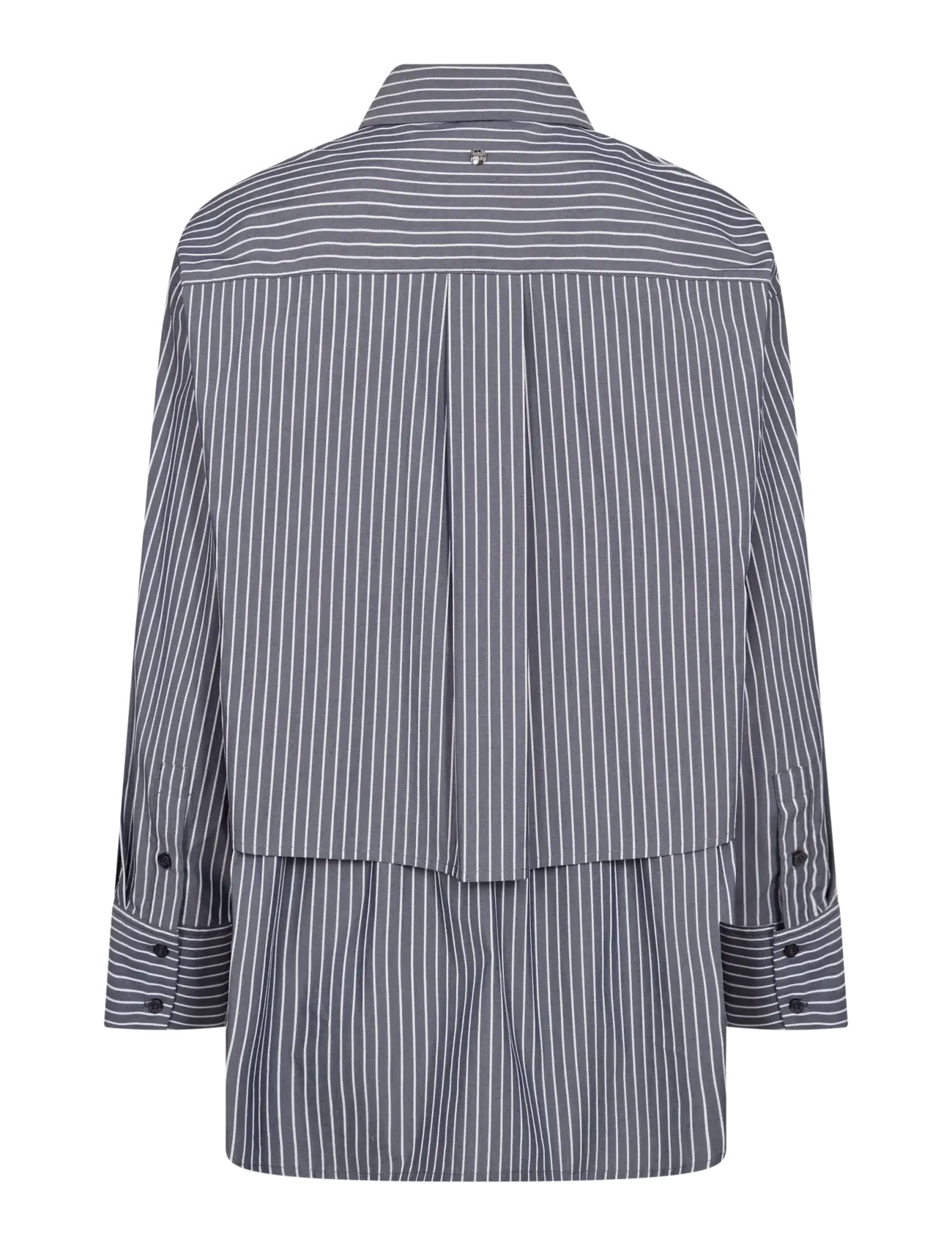 MOS MOSH - MMBarb Stripe Shirt - langærmede skjorter - salute navy - 2
