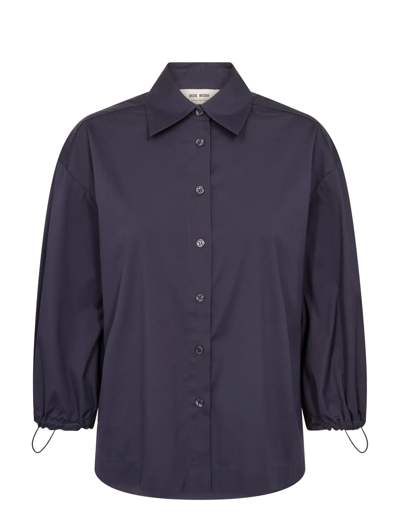 MOS MOSH - MMVinita 3/4 Shirt - kortærmede skjorter - salute navy - 1
