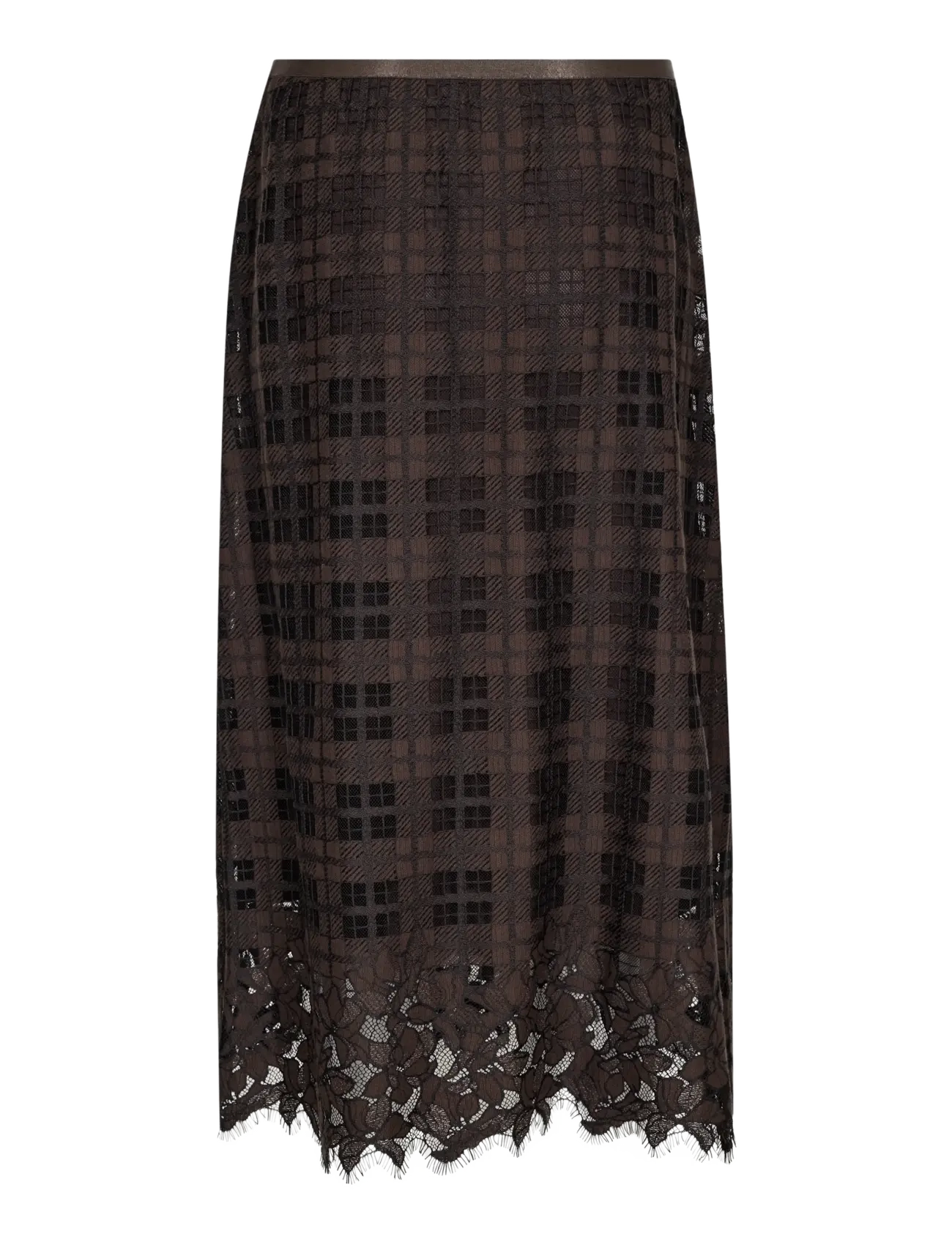 MOS MOSH - MMBia Checko Lace Skirt - midiseelikud - delicioso - 2