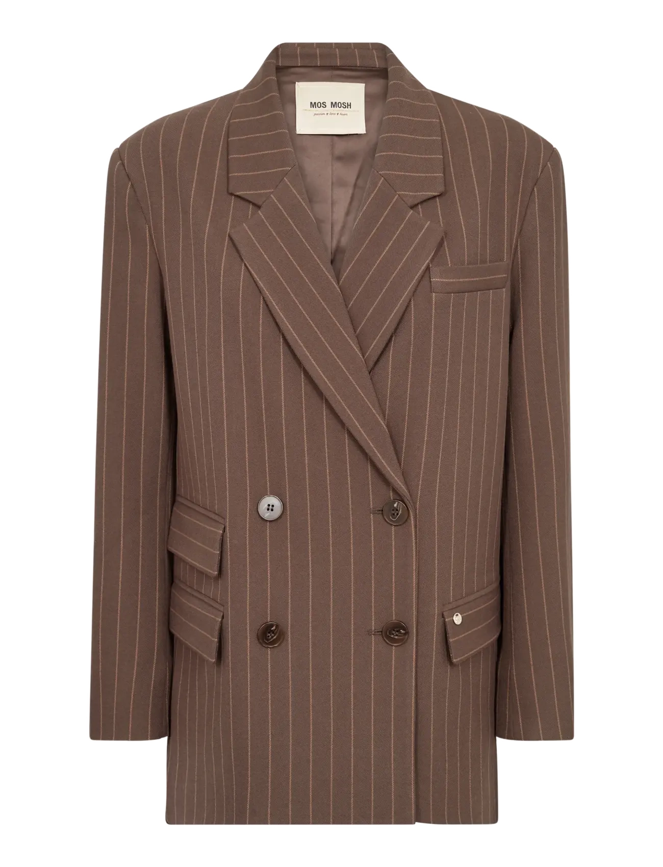 MOS MOSH MMZalo York Blazer - Double breasted blazers - DELICIOSO / brown