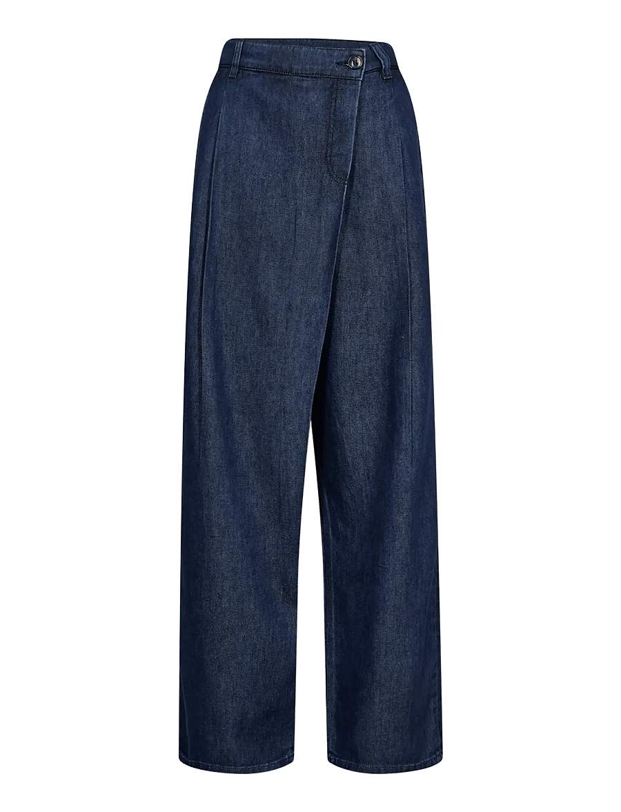 MOS MOSH - MMTasa Floria Jeans - hosen mit weitem bein - dark blue - 0