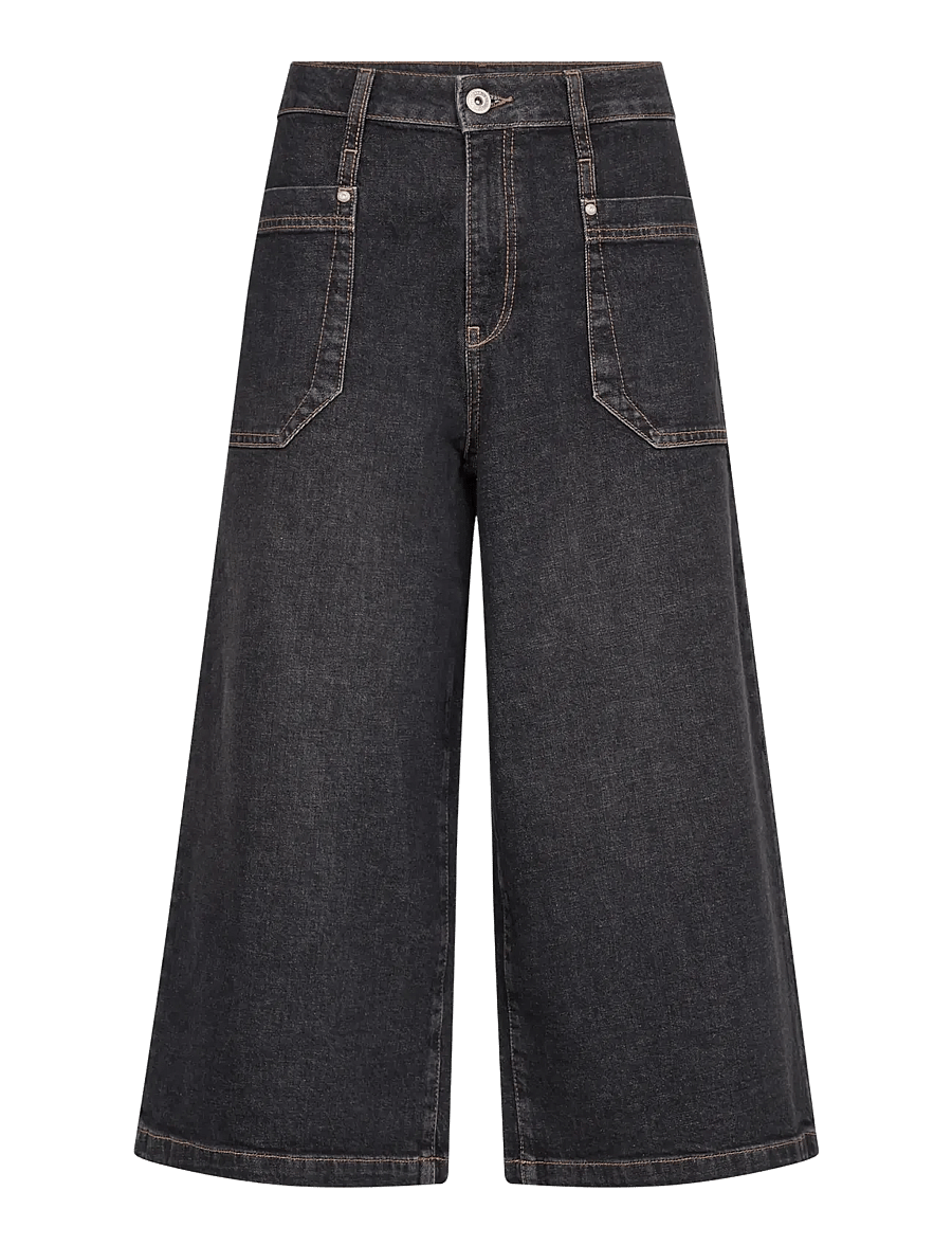 MOS MOSH - MMCulotte Juventus Jeans - culottes - black - 1