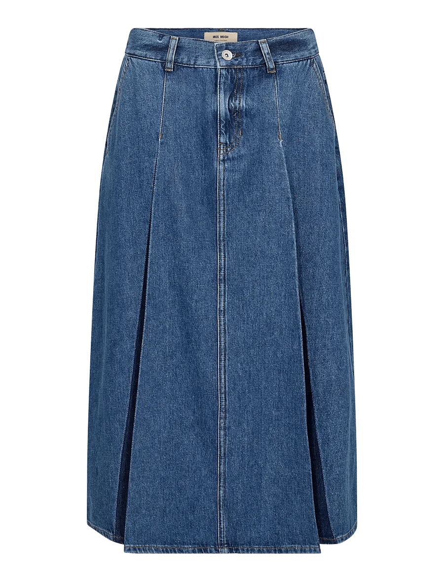 MOS MOSH - MMDany Enk Skirt - denimnederdele - blue - 1